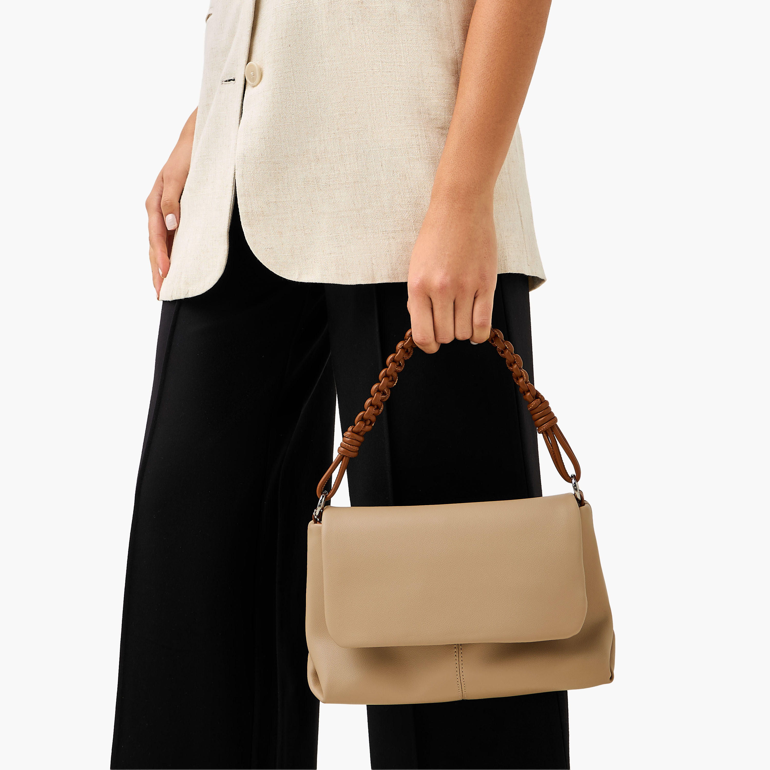 Marina Galanti Solid Shoulder Bag with Detachable Strap-women-bagsandwallets-handbags-image-8