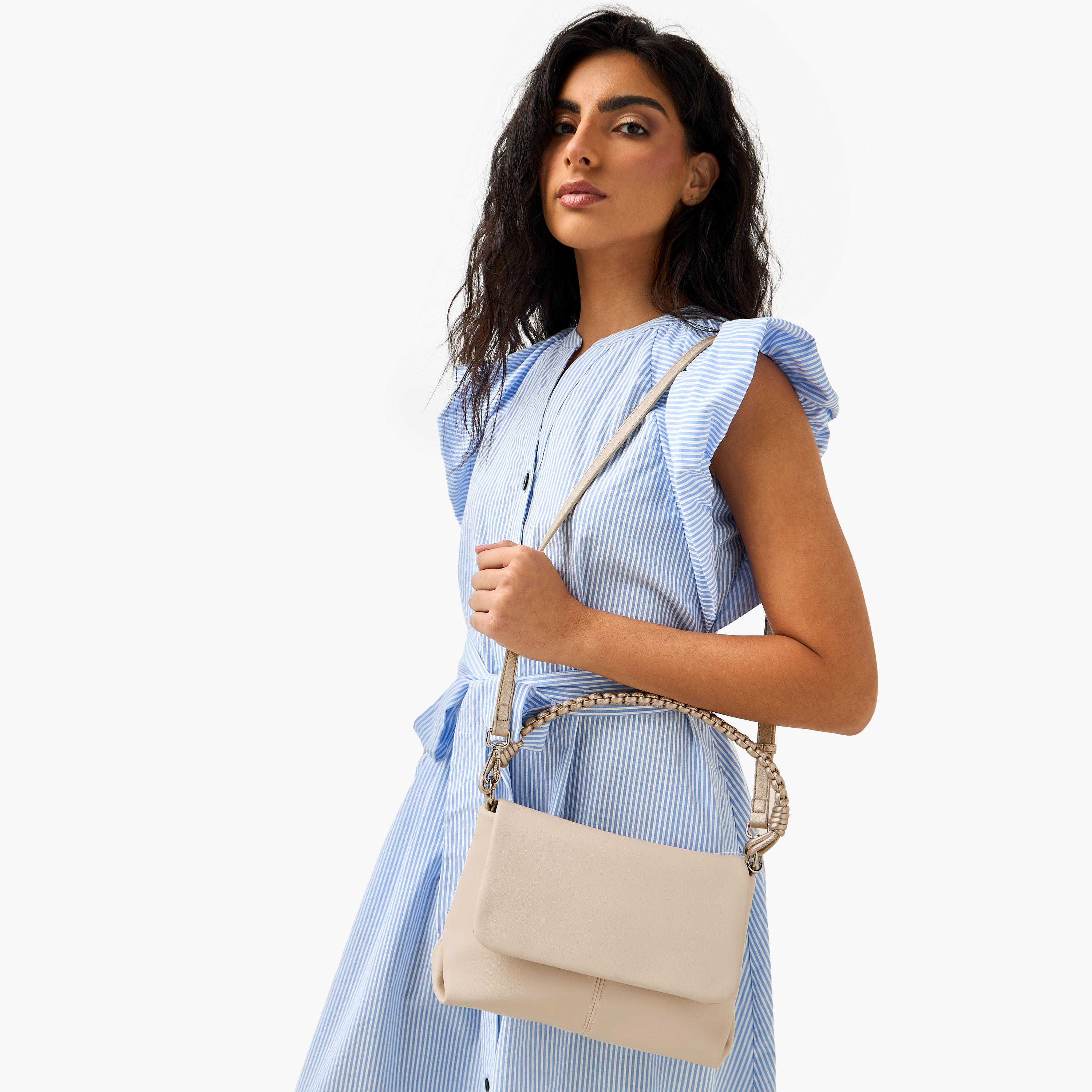 Marina Galanti Solid Shoulder Bag with Detachable Strap-women-bagsandwallets-handbags-image-2