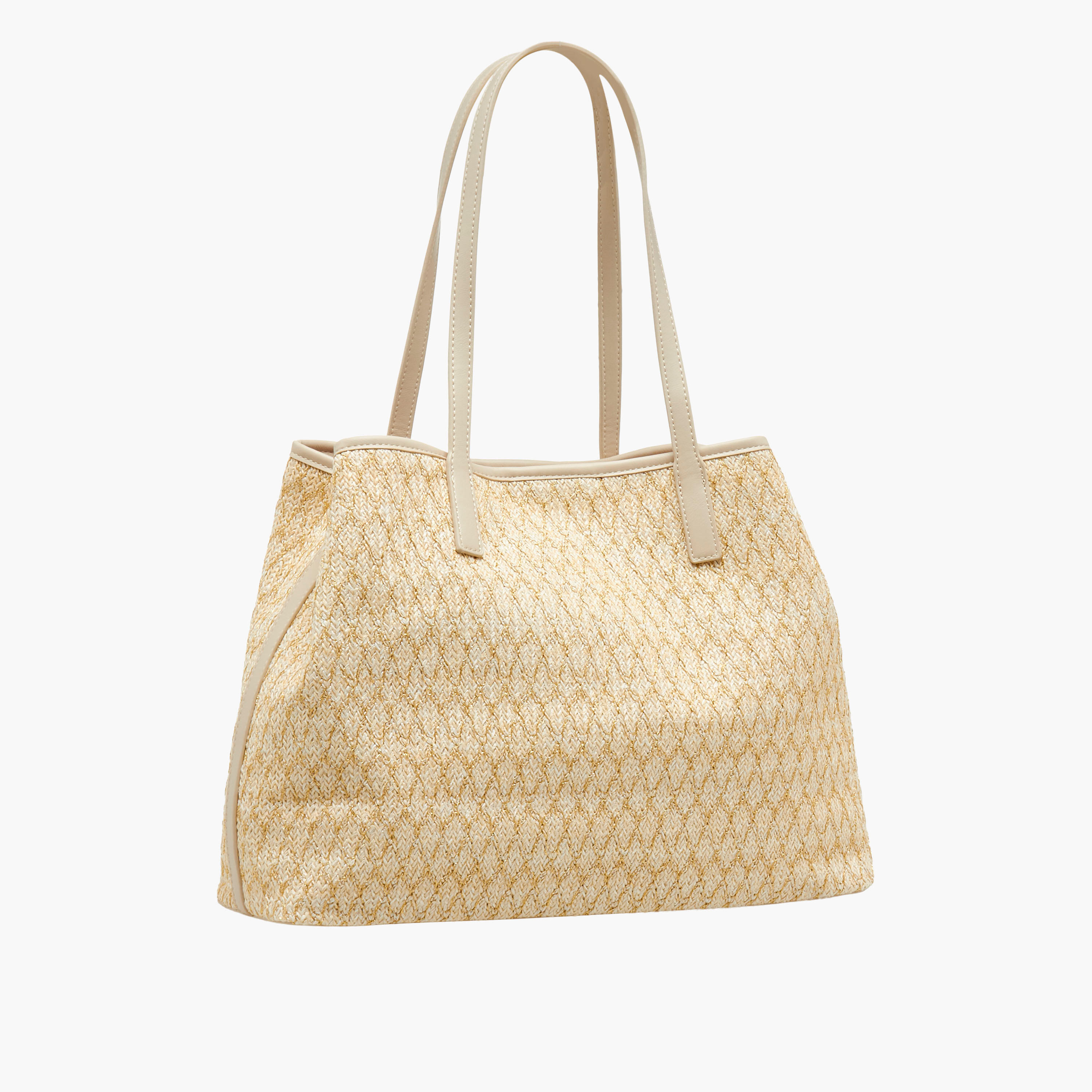 Marina Galanti Textured Tote Bag with Pouch-women-bagsandwallets-handbags-image-4