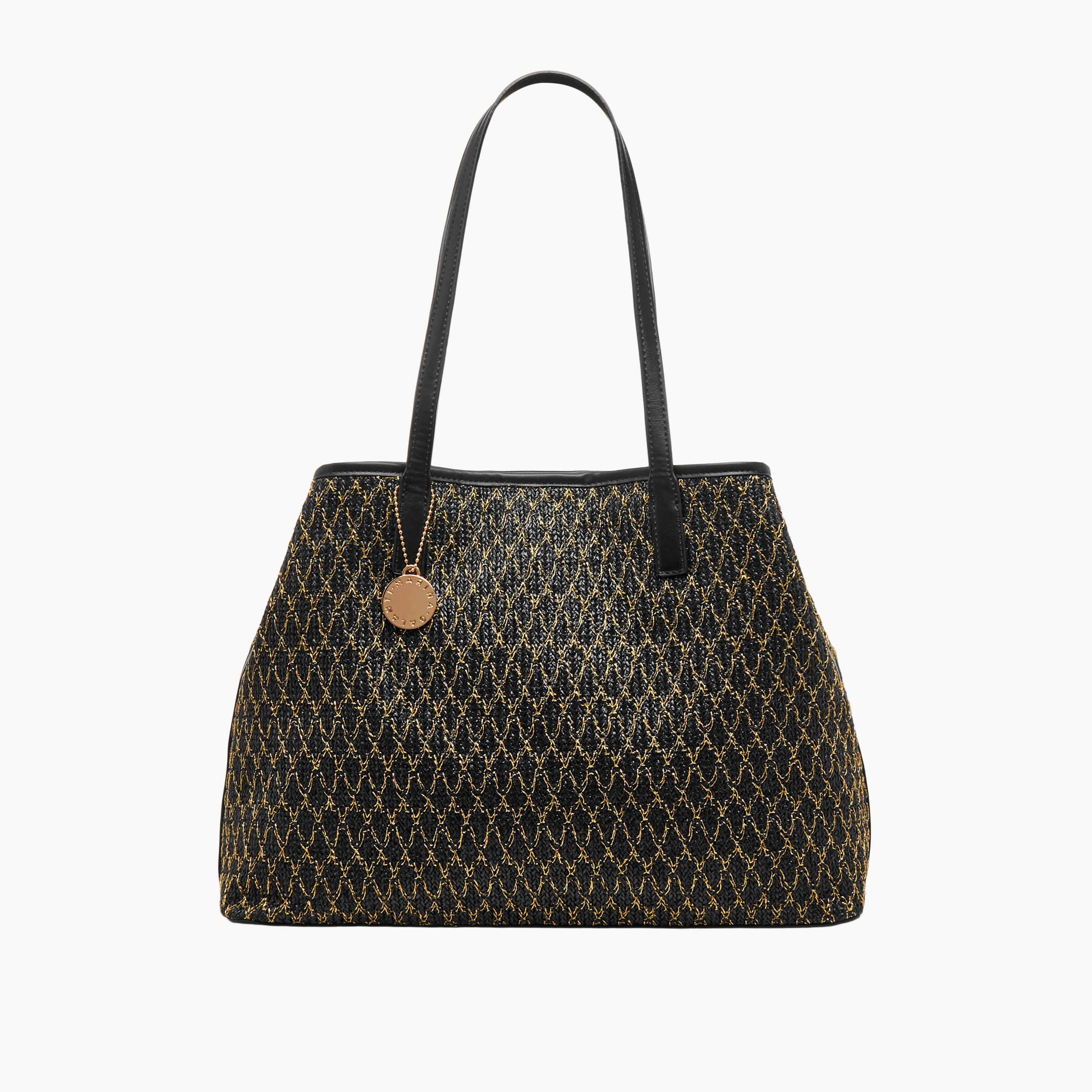 Marina Galanti Textured Tote Bag with Pouch-women-bagsandwallets-handbags-image-3