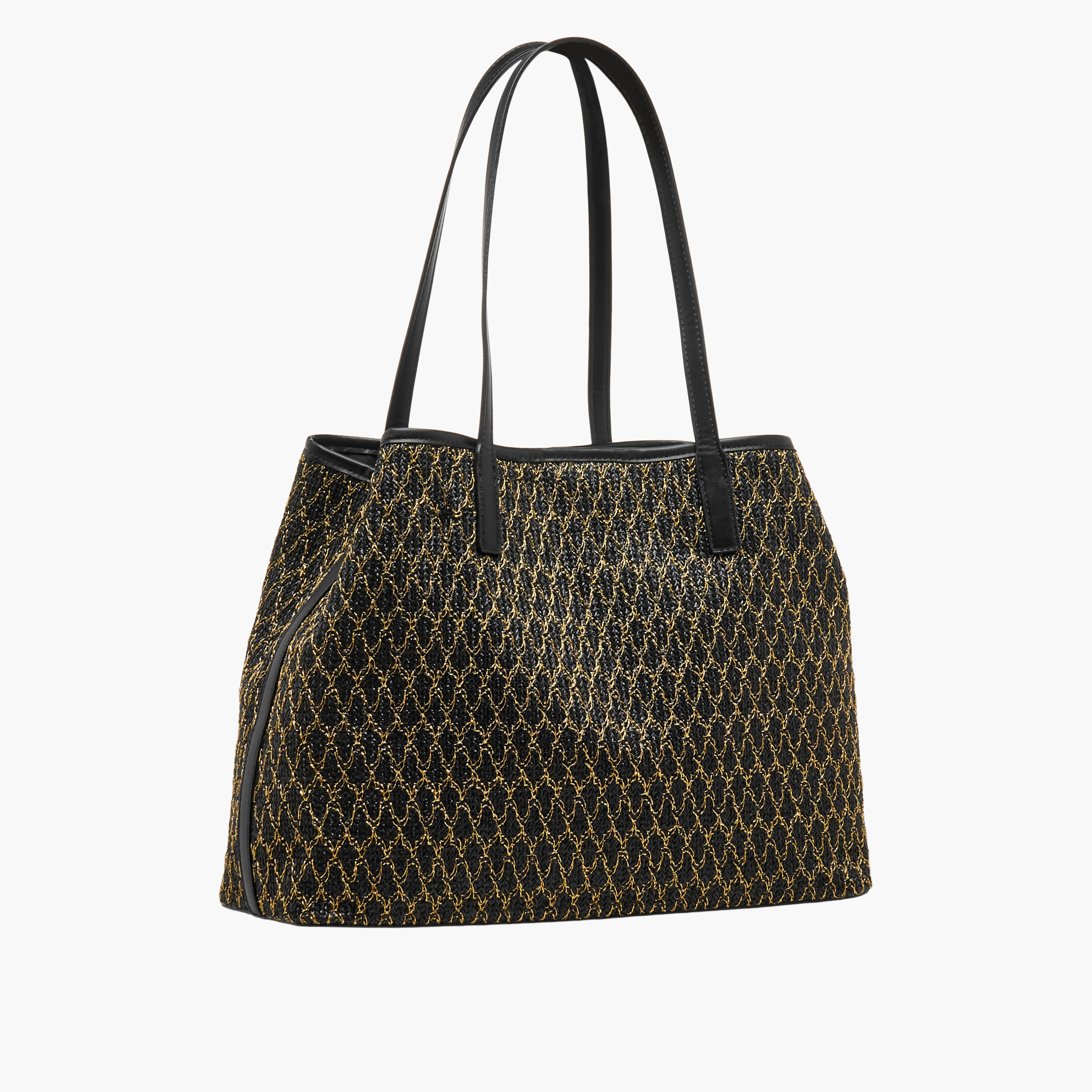Marina Galanti Textured Tote Bag with Pouch-women-bagsandwallets-handbags-image-4