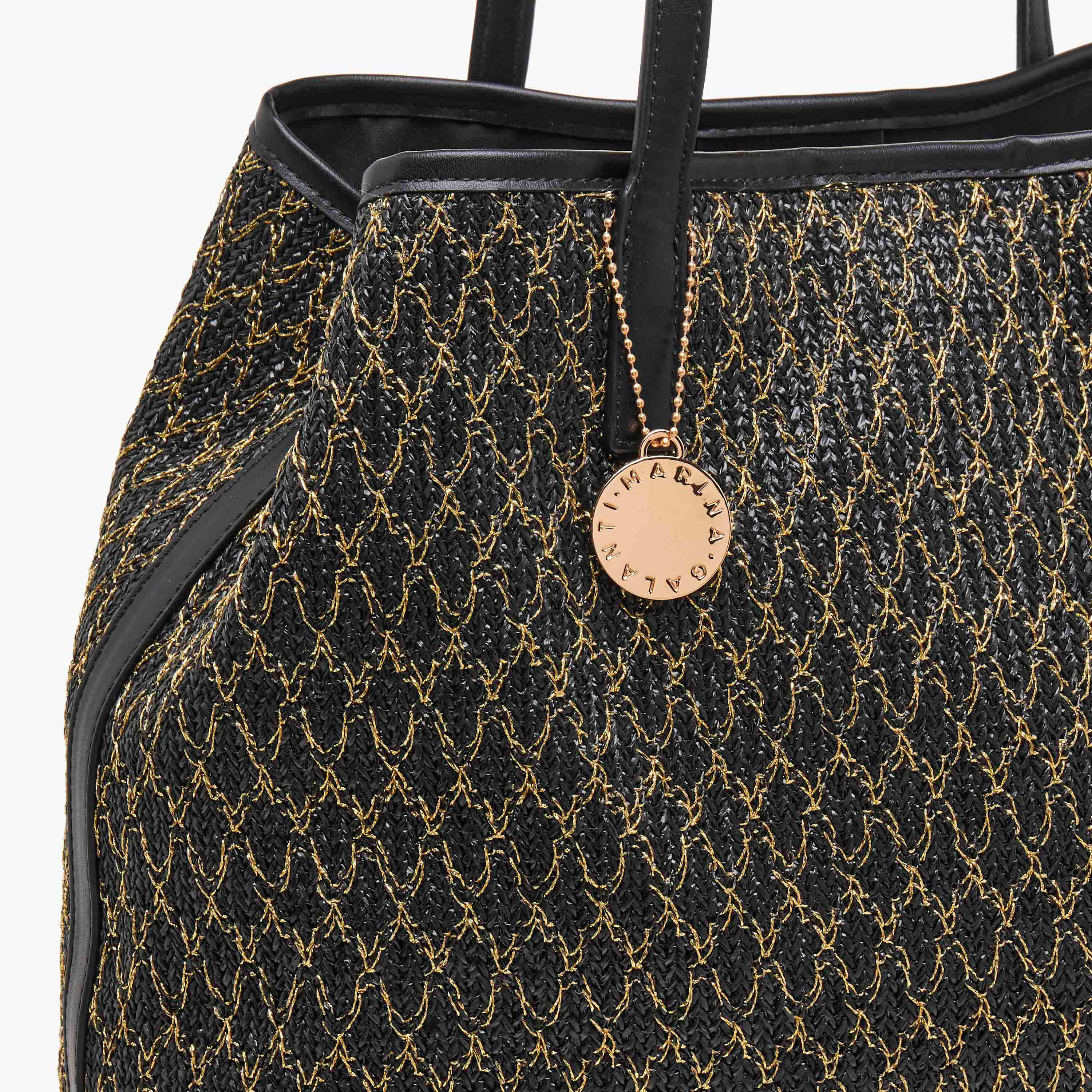 Marina Galanti Textured Tote Bag with Pouch-women-bagsandwallets-handbags-image-7