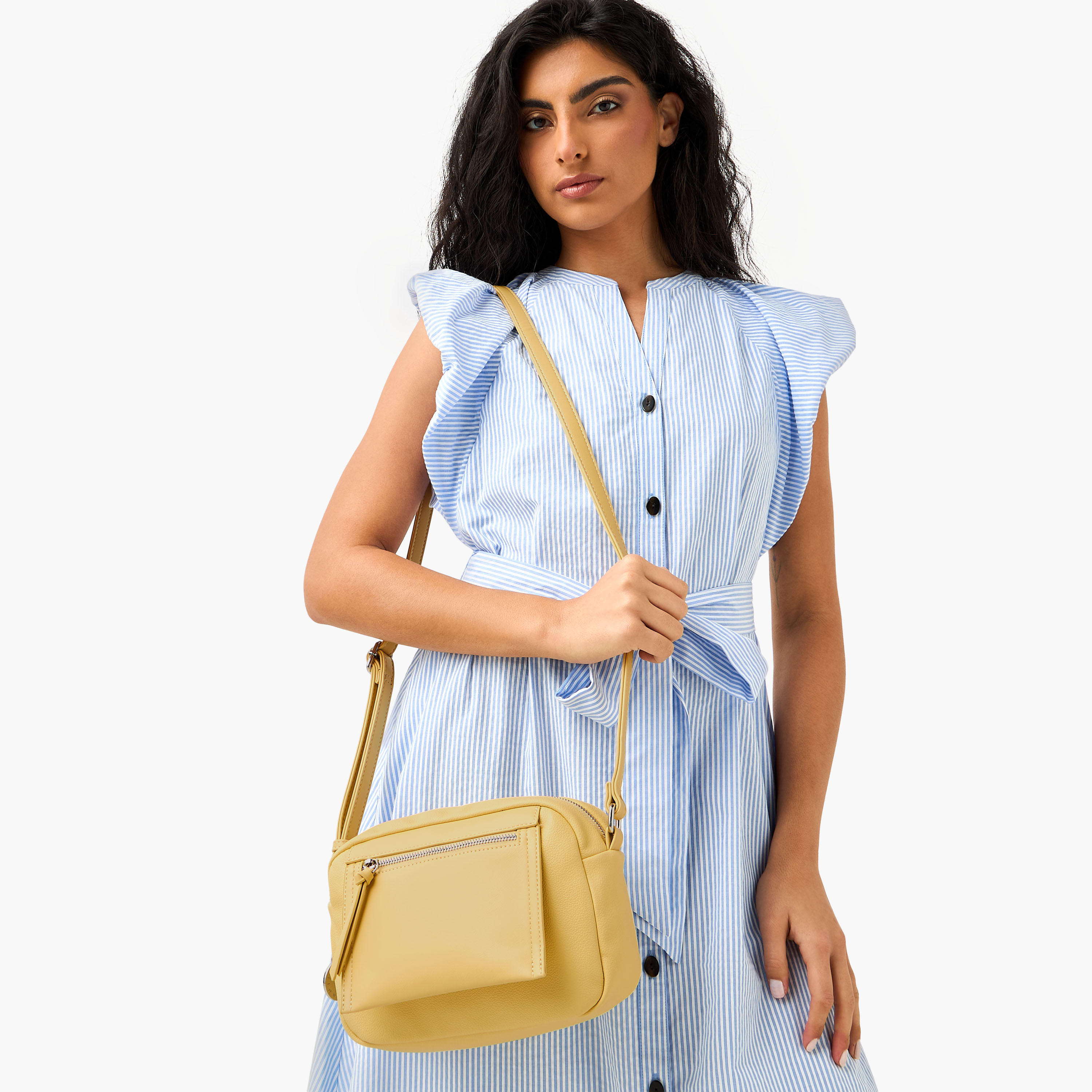 شنطة كروس بودي سادة بحزام قابل للتعديل من مارينا جالانتي-women-bagsandwallets-handbags-image-2
