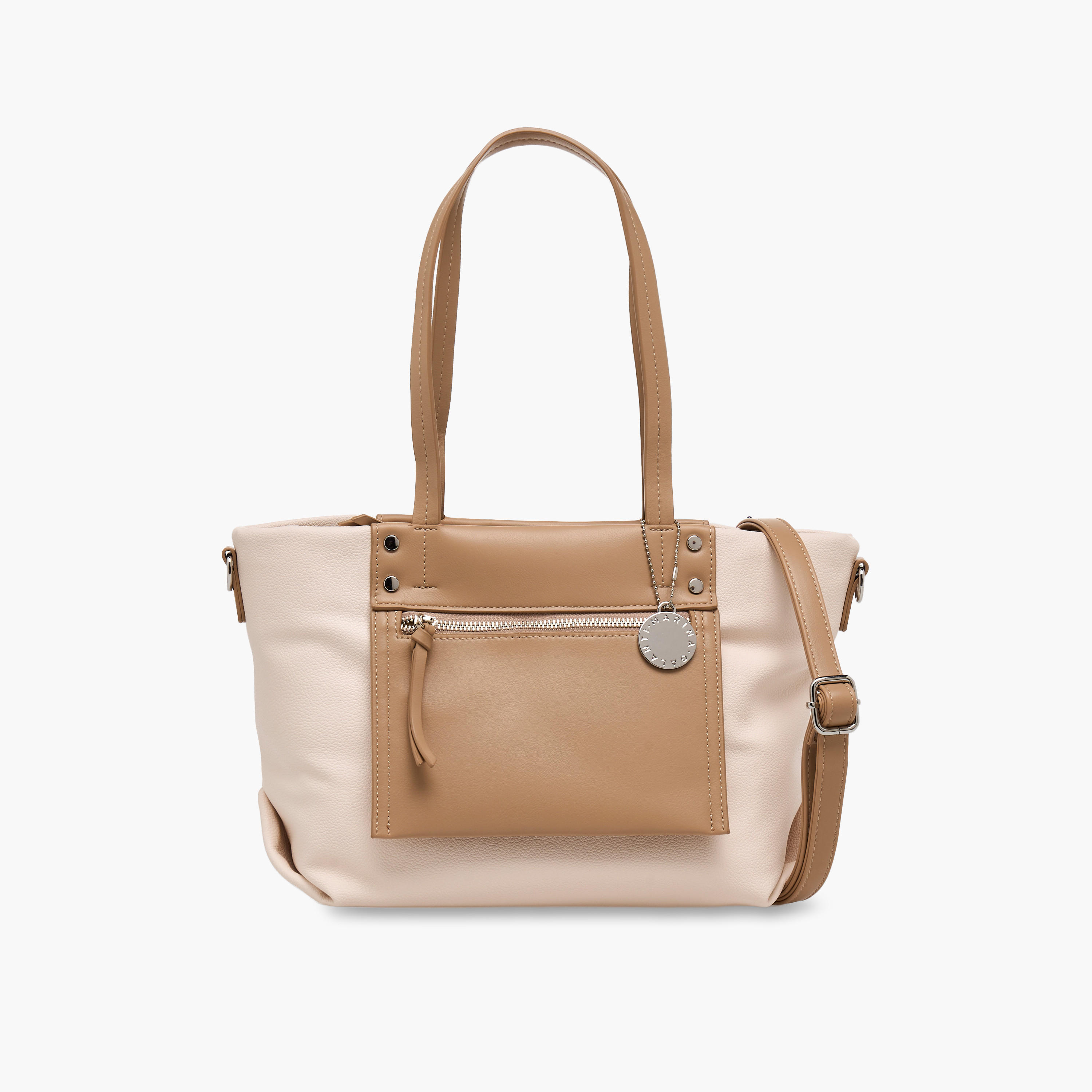 Marina Galanti Colourblock Tote Bag with Zip Closure-women-bagsandwallets-handbags-image-1