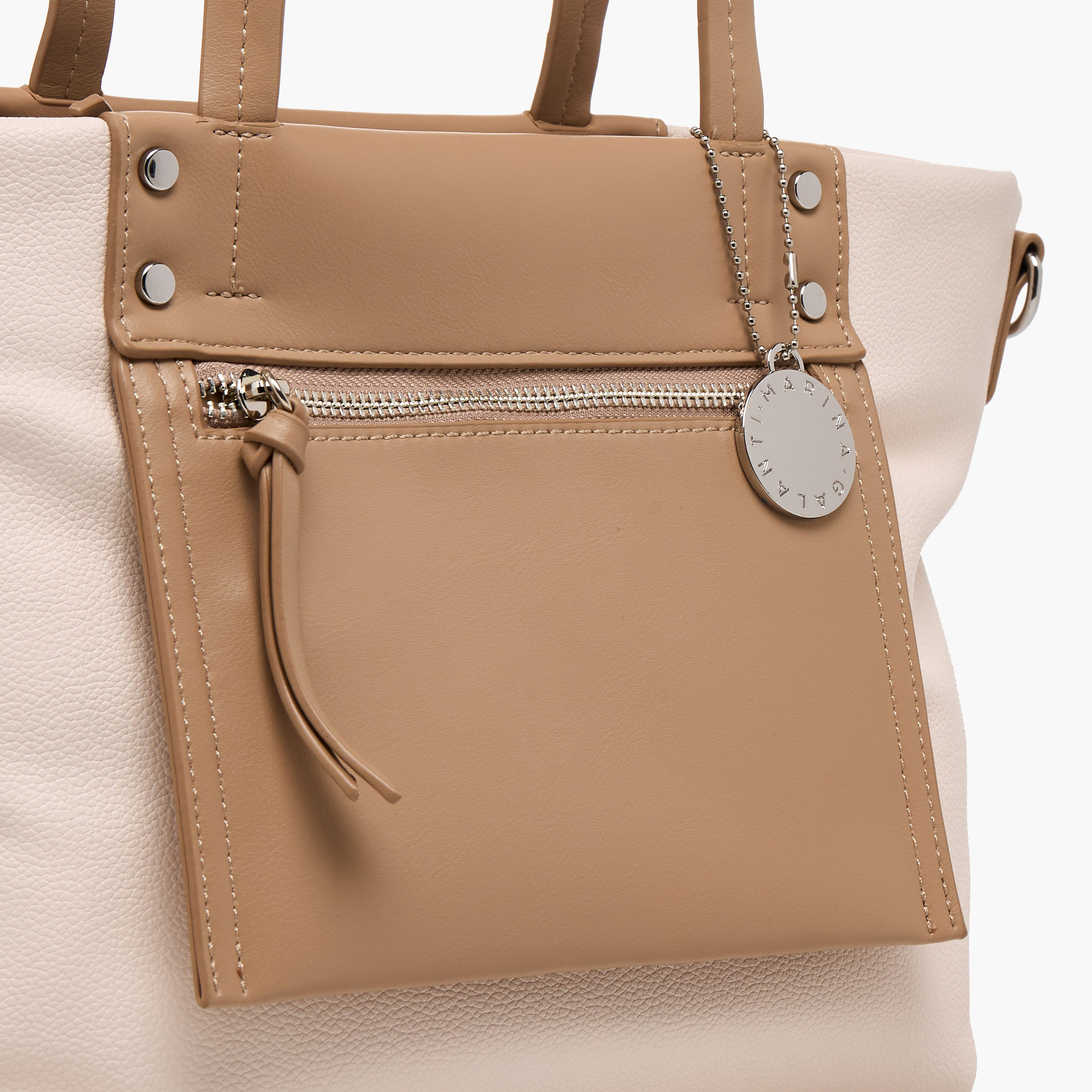 Marina Galanti Colourblock Tote Bag with Zip Closure-women-bagsandwallets-handbags-image-3