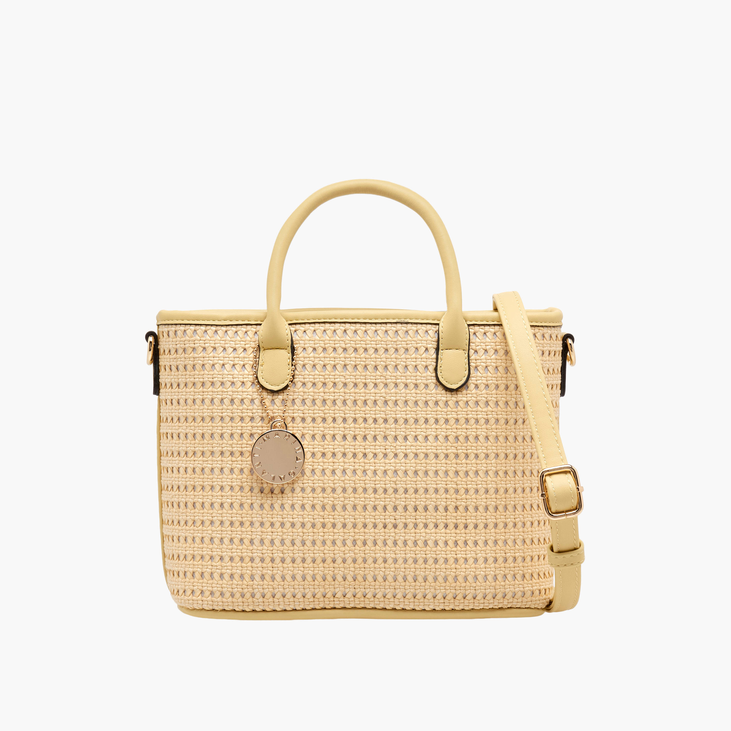 Marina Galanti Textured Tote Bag with Detachable Strap-women-bagsandwallets-handbags-image-1