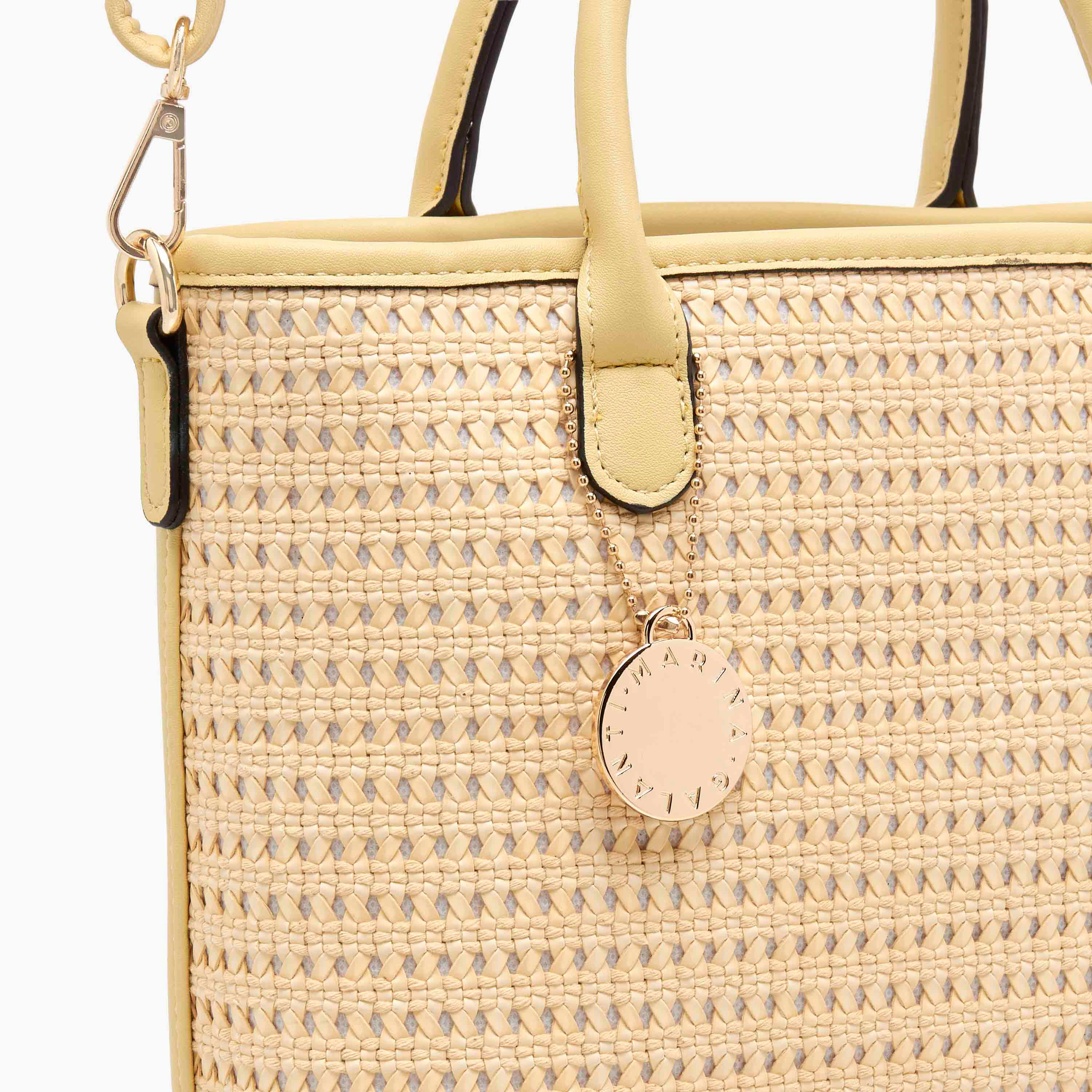 Marina Galanti Textured Tote Bag with Detachable Strap-women-bagsandwallets-handbags-image-5