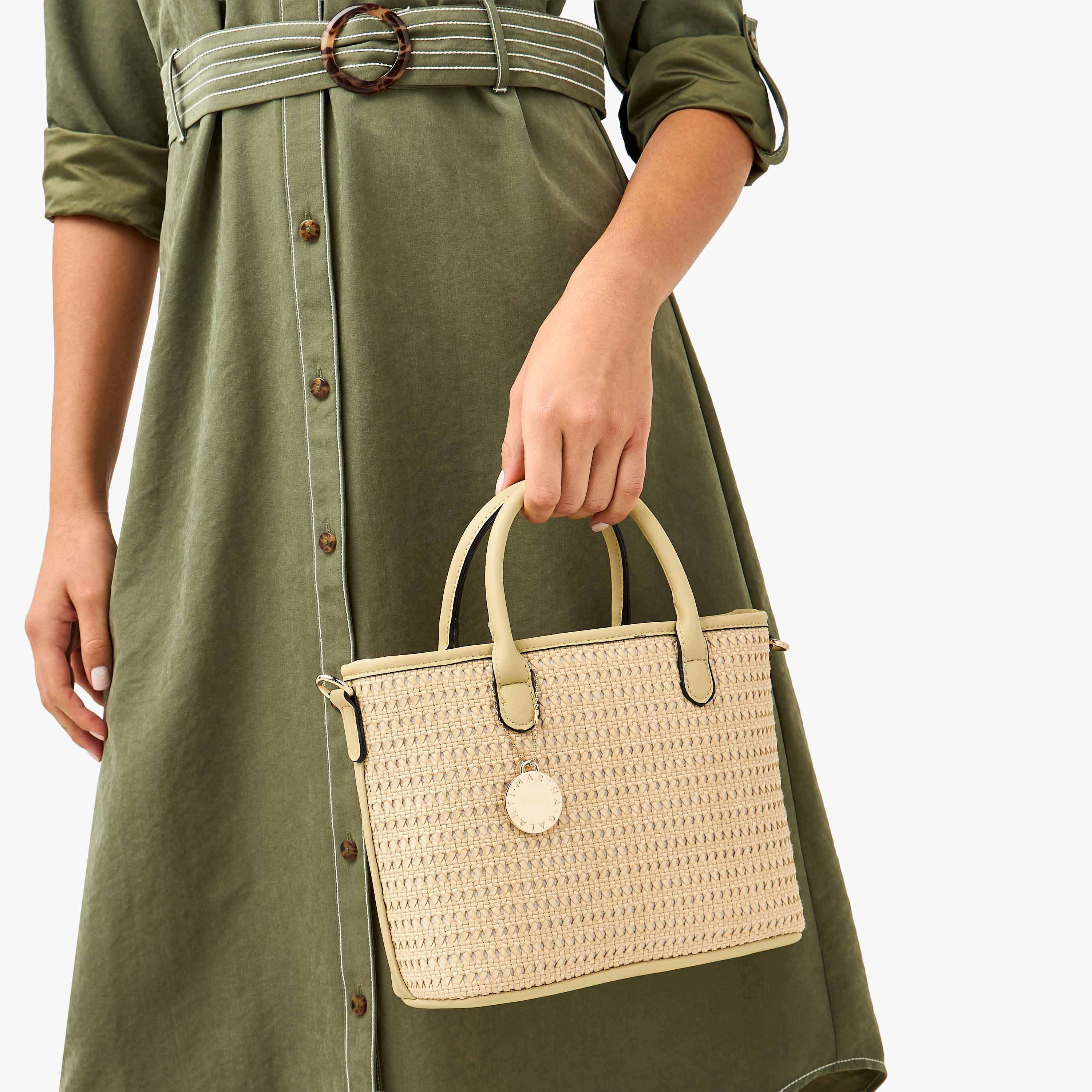 Marina Galanti Textured Tote Bag with Detachable Strap-women-bagsandwallets-handbags-image-8