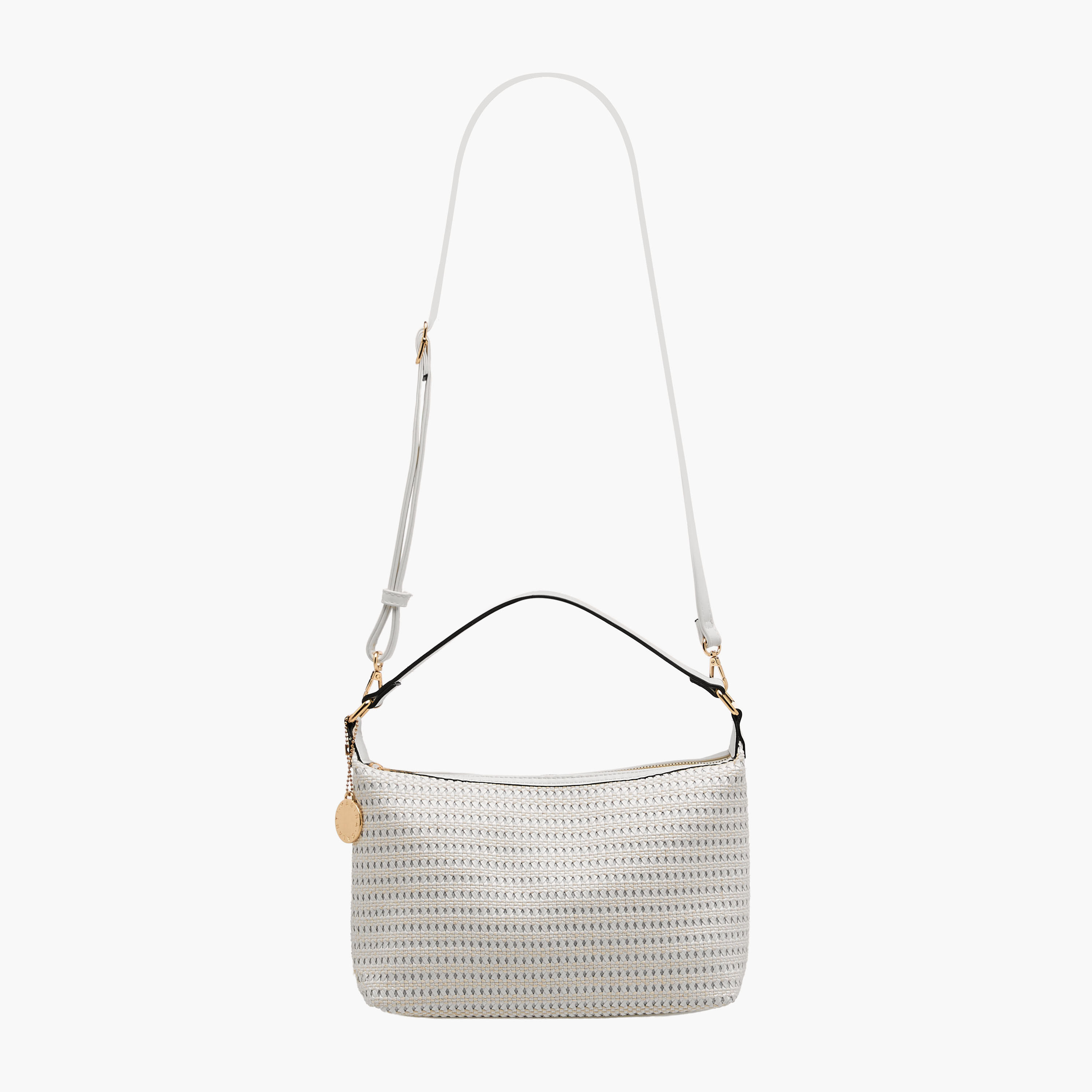 Marina Galanti Textured Shoulder Bag with Detachable Strap-women-bagsandwallets-handbags-image-3