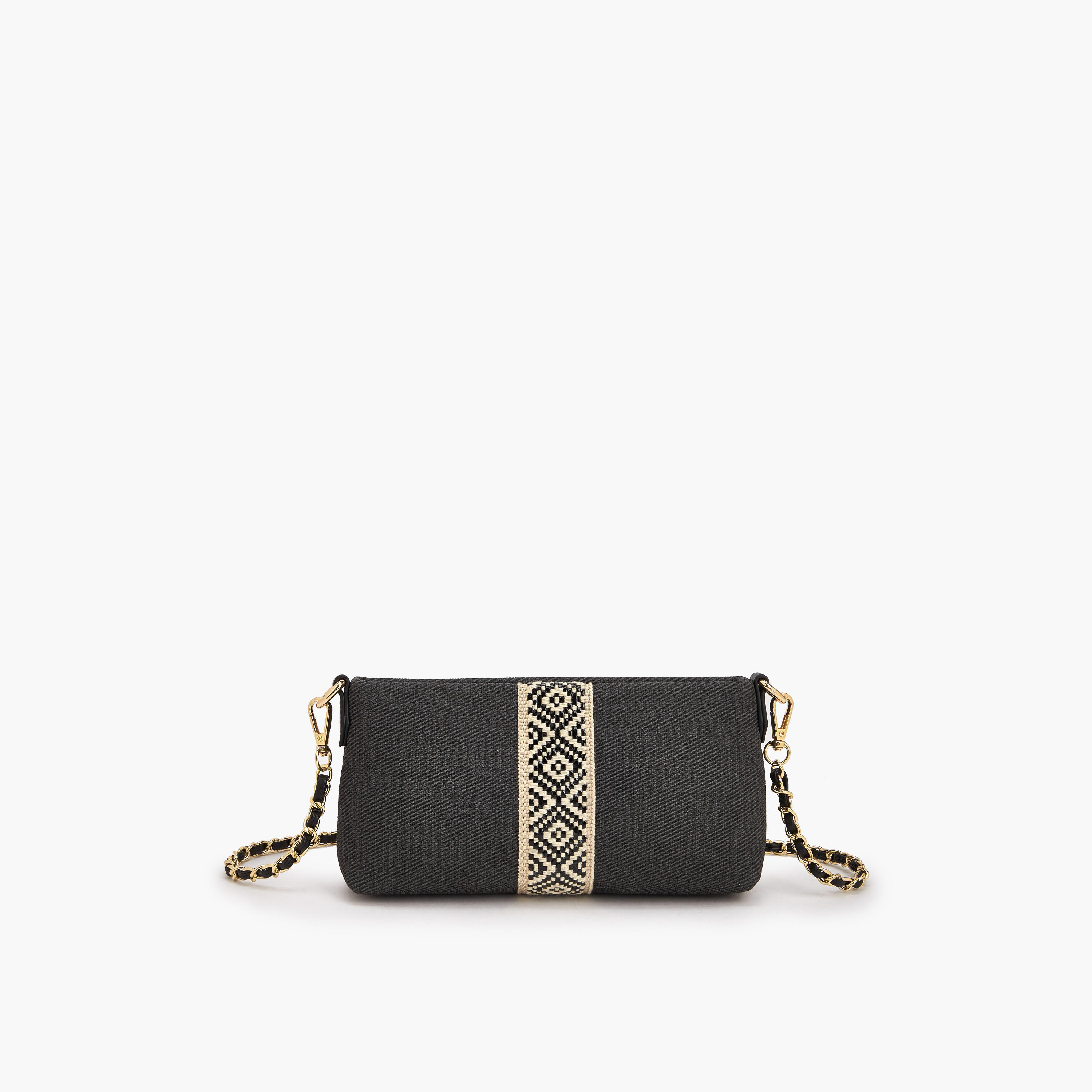 Le Confort Textured Crossbody Bag with Detachable Chain Strap-women-bagsandwallets-handbags-image-1
