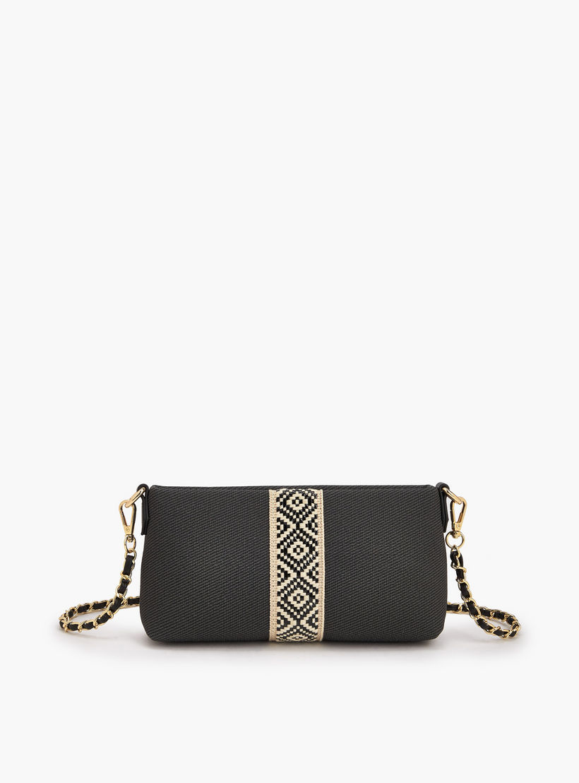 Le Confort Textured Crossbody Bag with Detachable Chain Strap-women-bagsandwallets-handbags-image-1