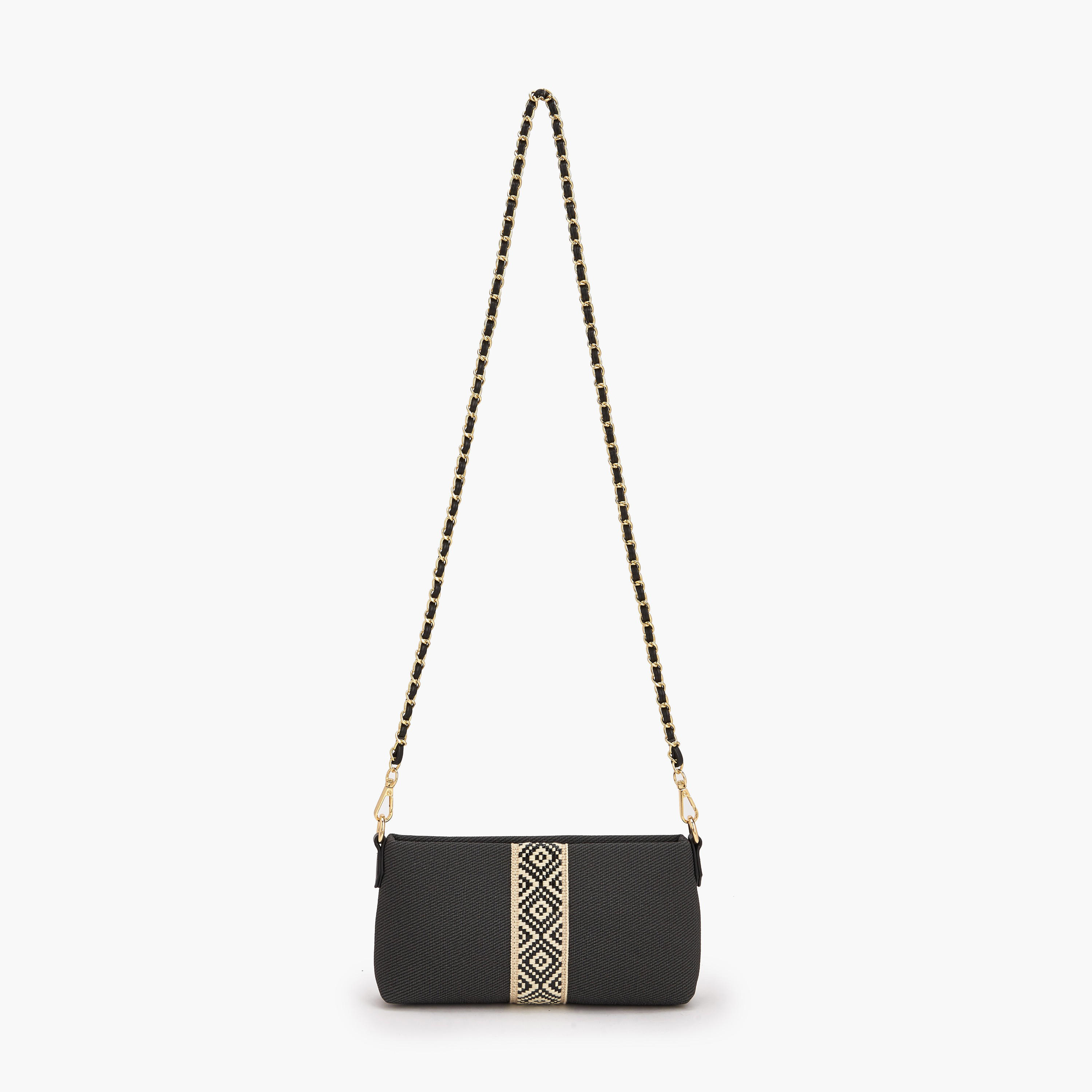 Le Confort Textured Crossbody Bag with Detachable Chain Strap-women-bagsandwallets-handbags-image-3