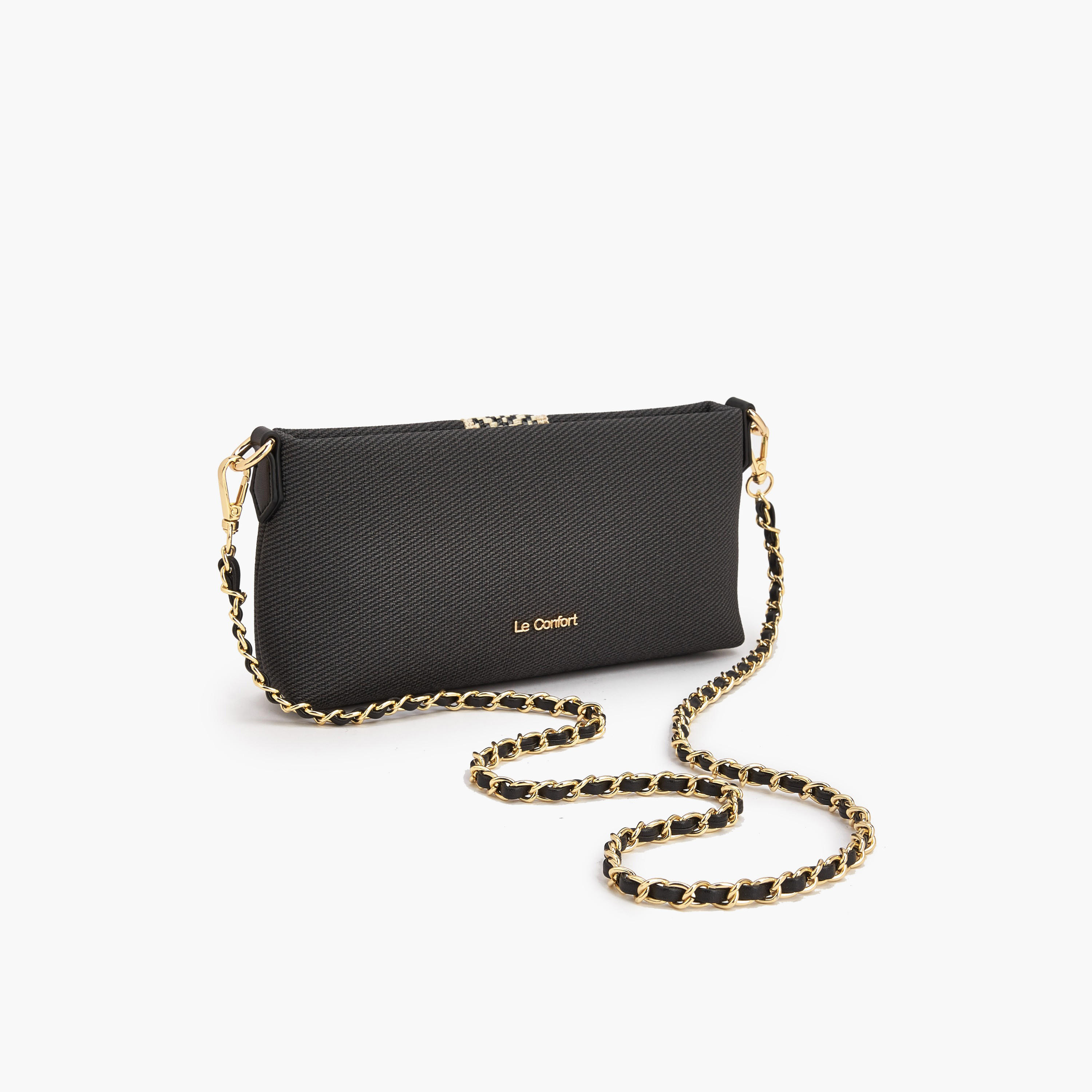 Le Confort Textured Crossbody Bag with Detachable Chain Strap-women-bagsandwallets-handbags-image-6
