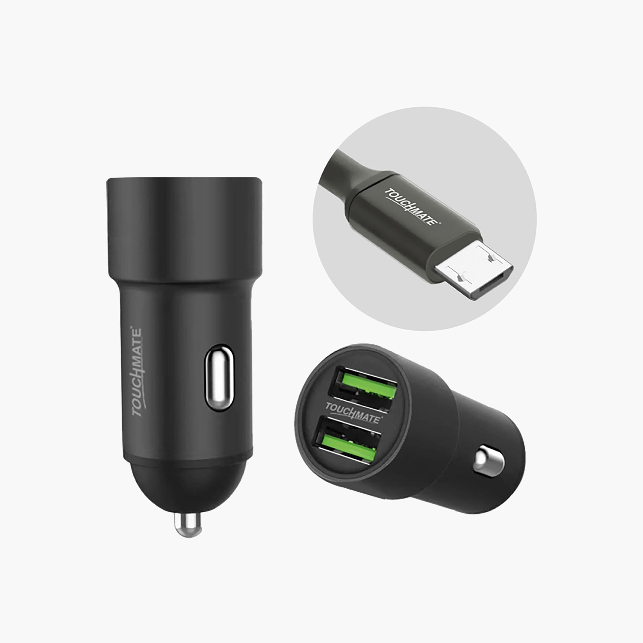 Touchmate Dual USB Port Car Charger-electronics-accessories-image-1