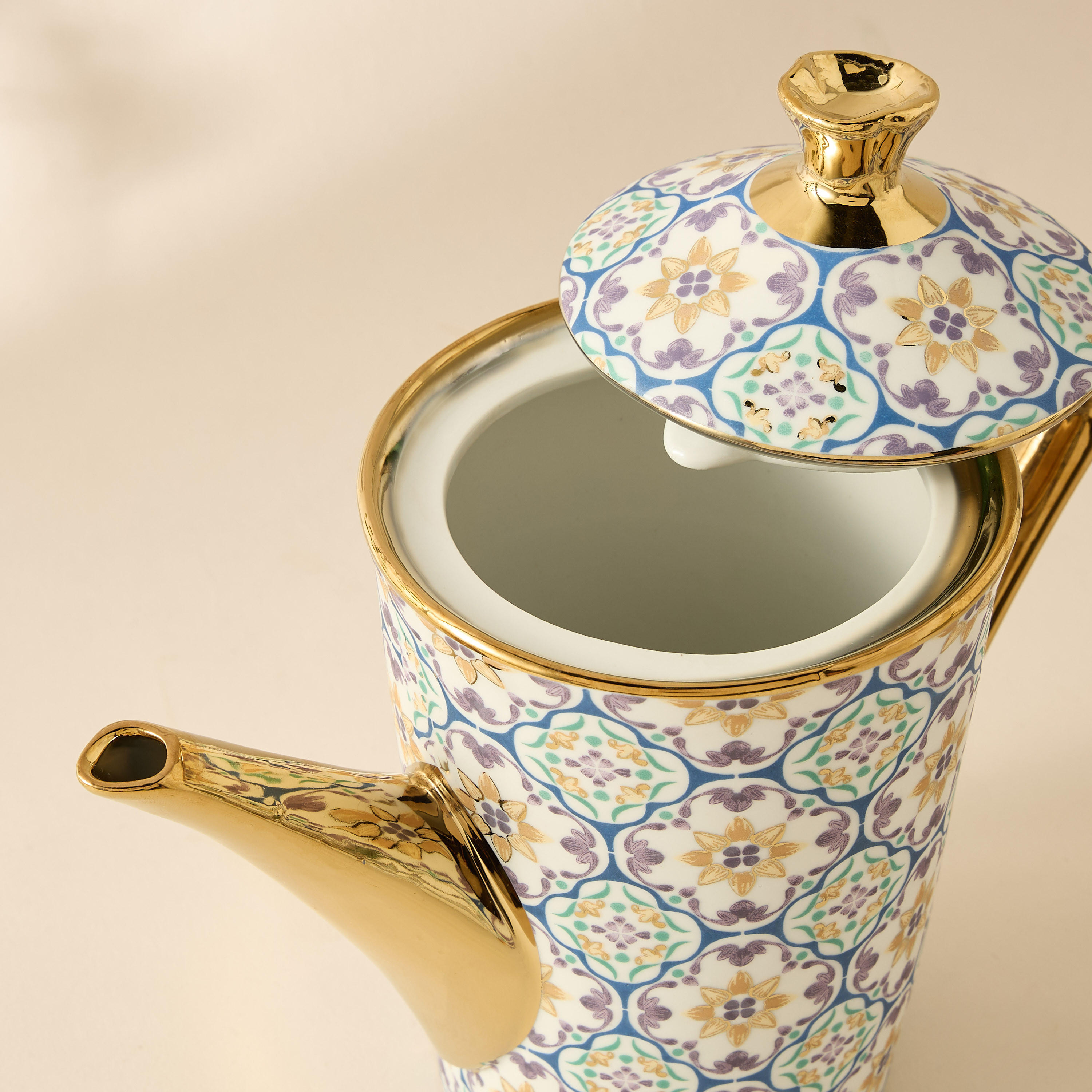 Mosaica 13-Piece Porcelain Cup and Saucer Set - 220 ml-household-dining-teaandcoffee-teaandcoffeesets-image-7