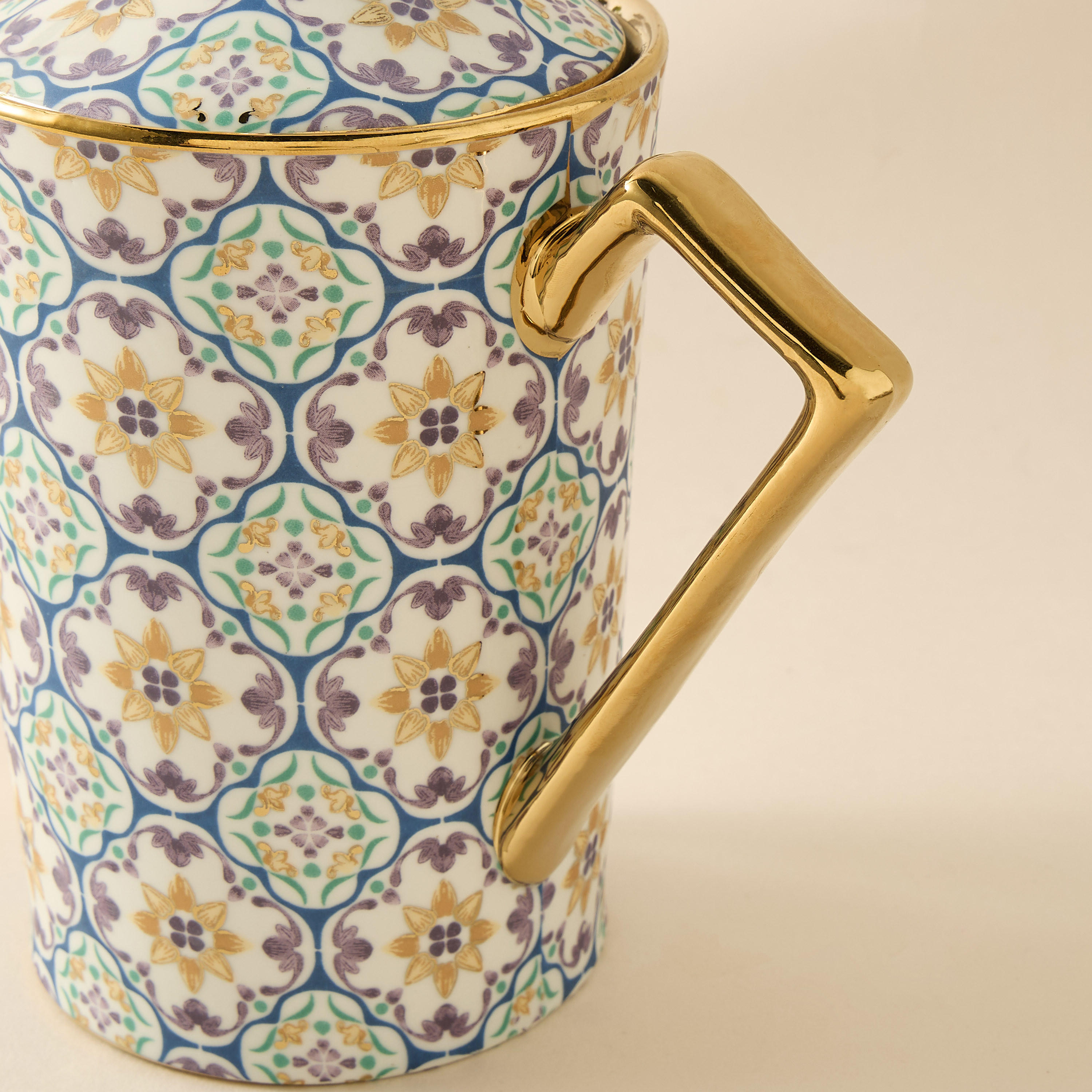 Mosaica 13-Piece Porcelain Cup and Saucer Set - 220 ml-household-dining-teaandcoffee-teaandcoffeesets-image-8
