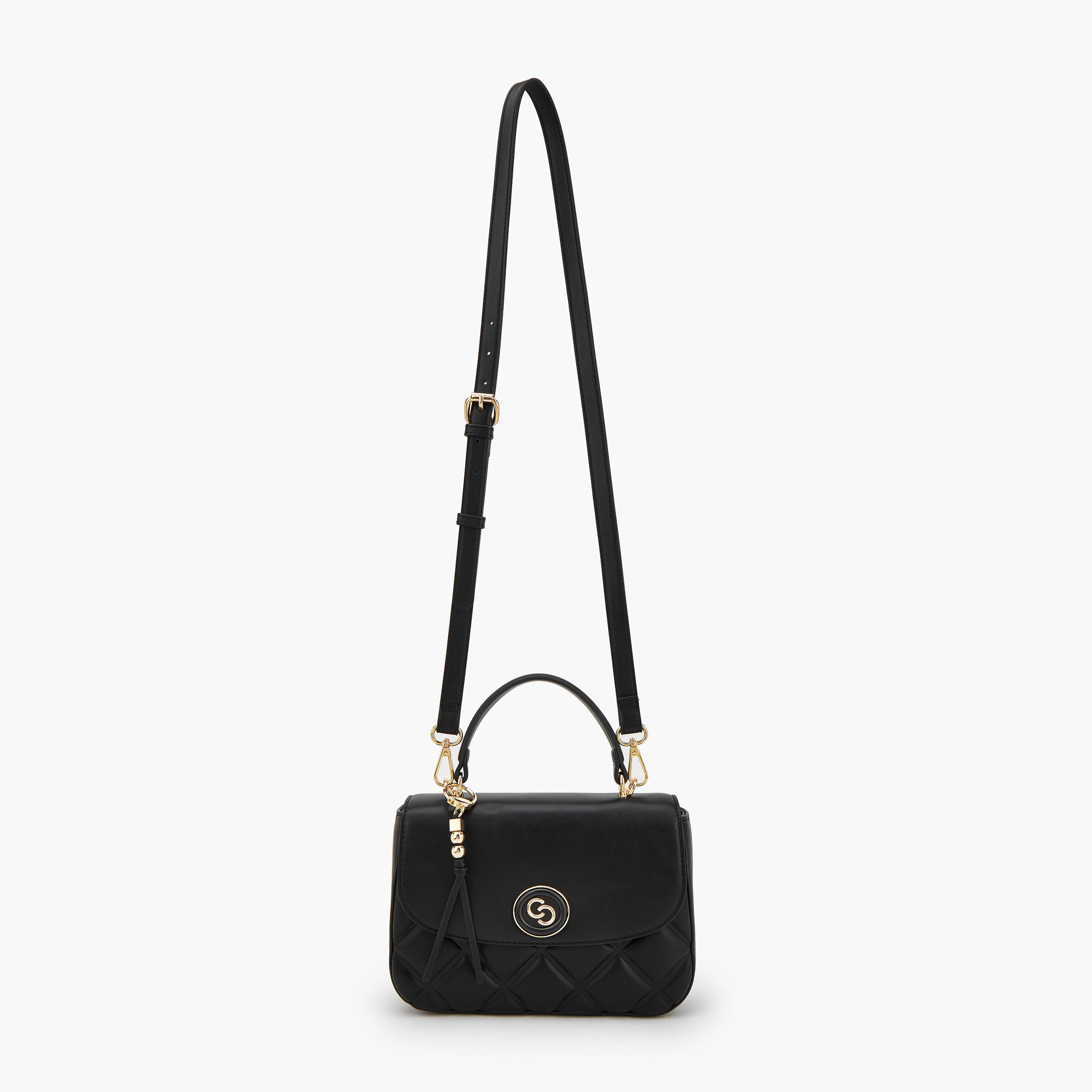 Celeste Quilted Satchel Bag with Adjustable Strap-women-bagsandwallets-handbags-image-2