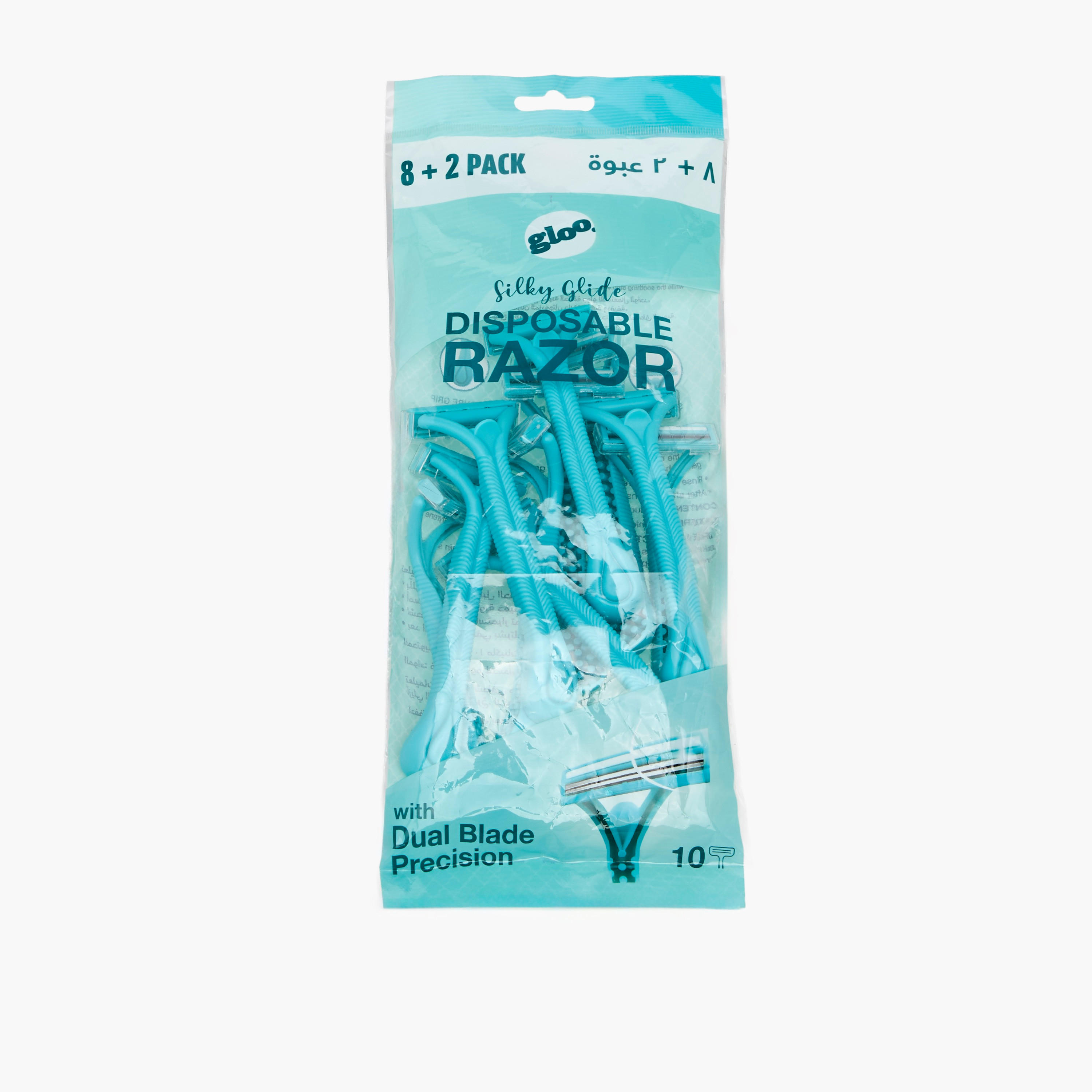 شفرات حلاقة للاستخدام مرة واحدة من جلو - طقم 10 قطع-beautyandpersonalcare-bathandbody-femalegrooming-razors-image-6