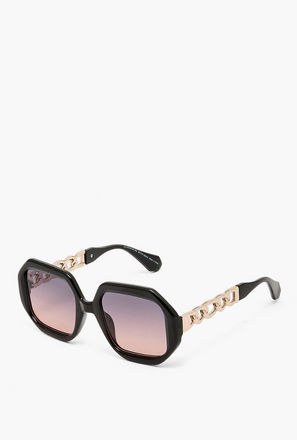 Sunglasses Geometric Black Lens-women-image-1