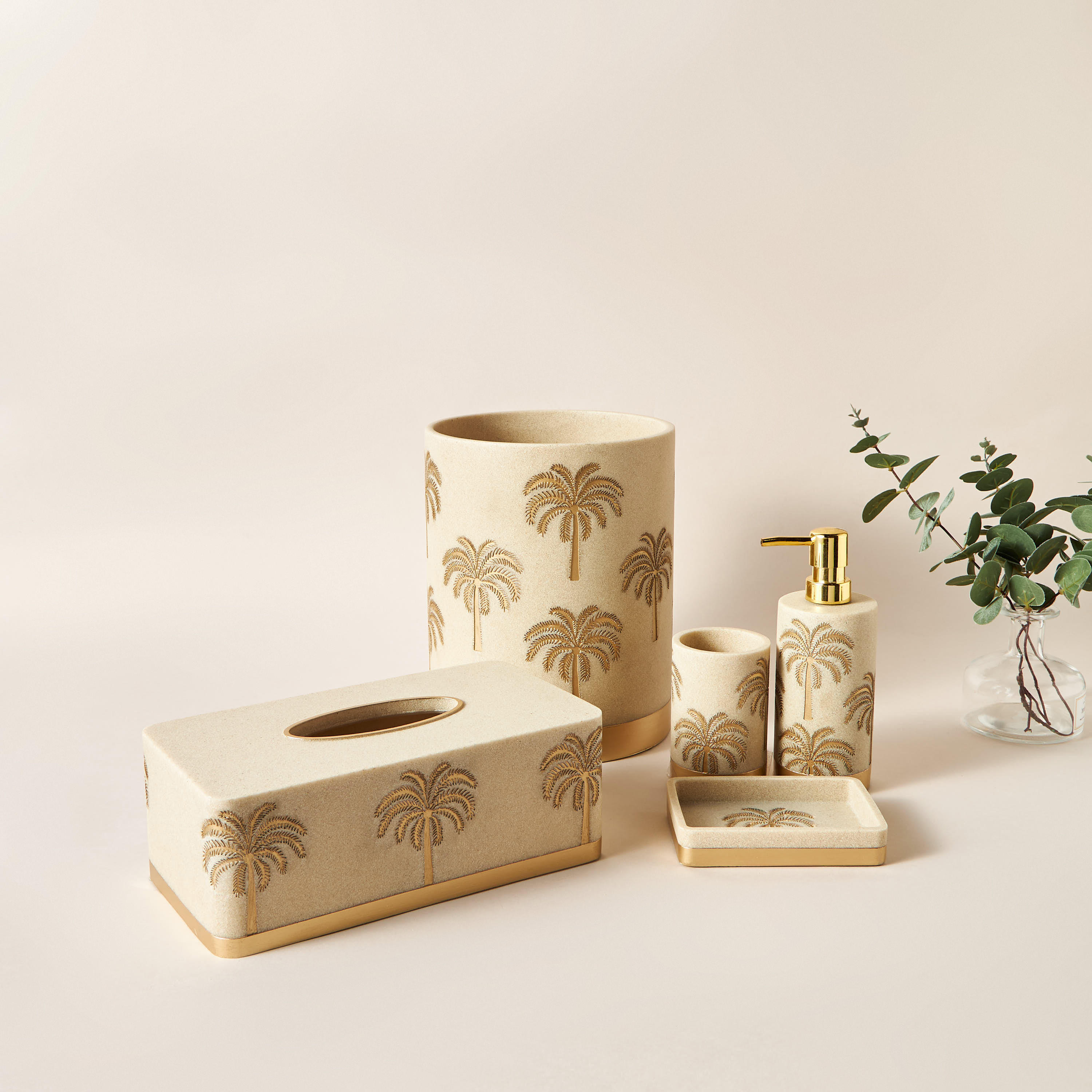 Palm Tree Embossed Waste Bin-household-bathandlaundry-wastebinsandaccessories-image-5