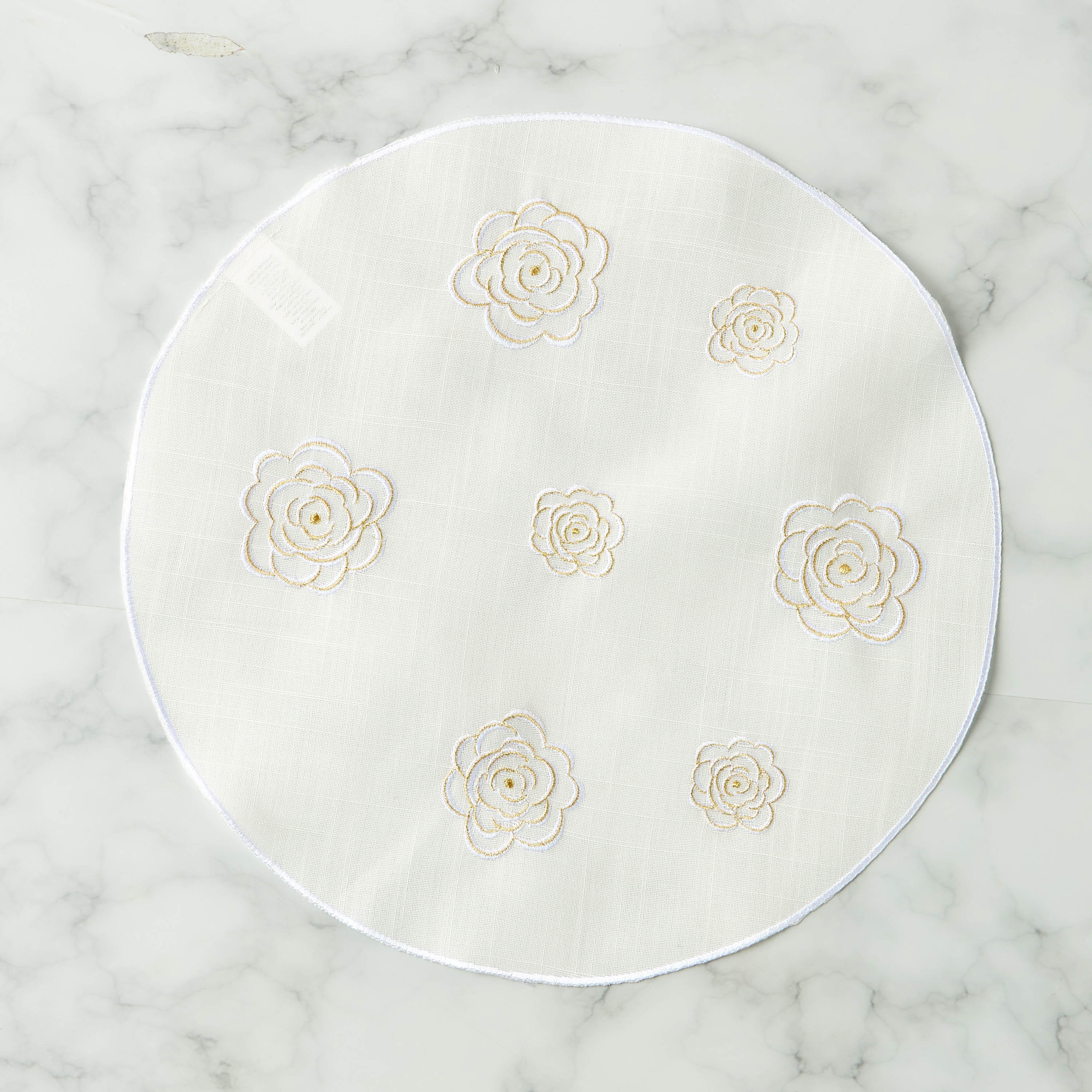 Floral Embroidered 4-Piece Placemat Set - 38 cms-household-dining-tablelinen-placemats-image-4