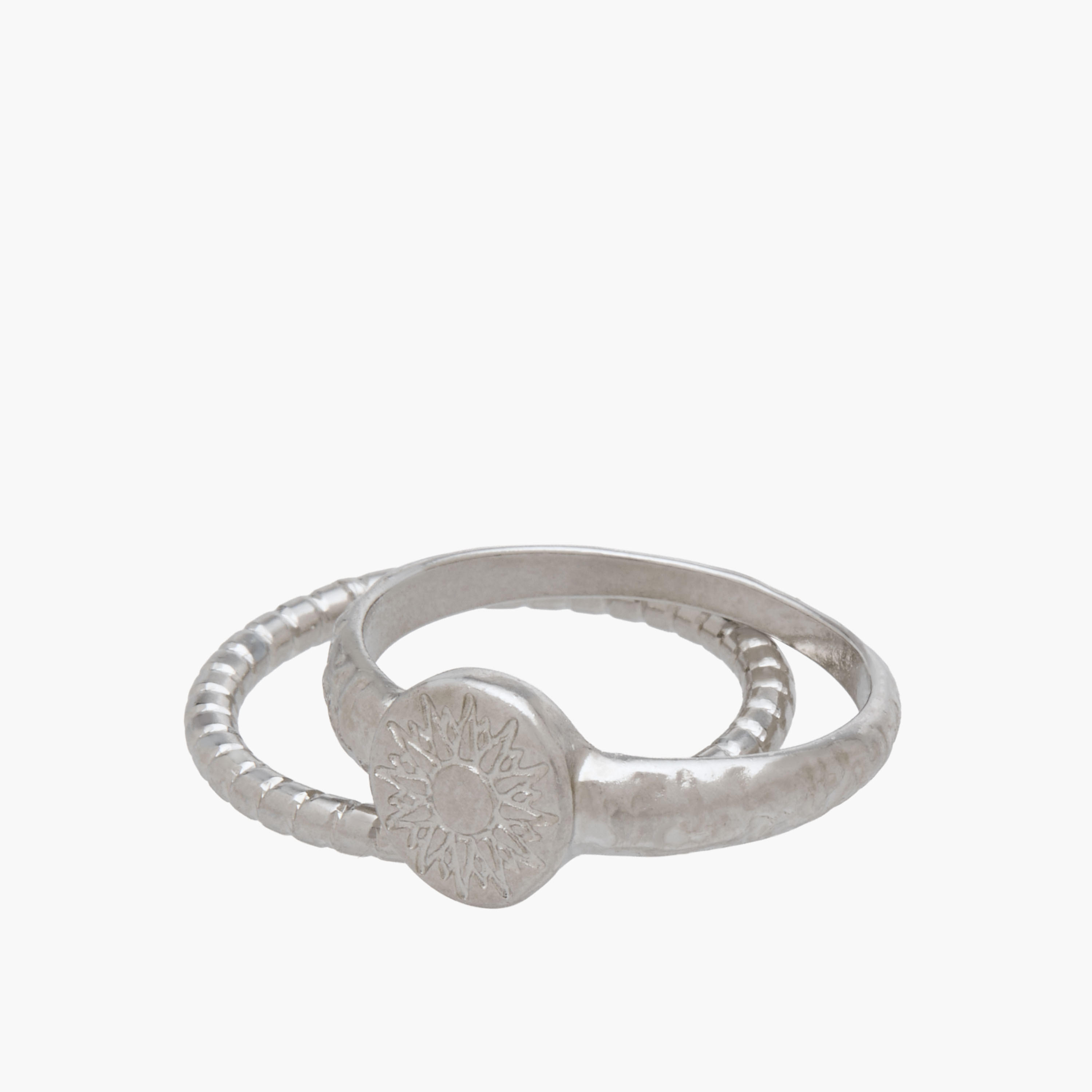 Set of 10 - Assorted Stackable Silver Tone Ring-women-watchesandjewellery-jewellery-rings-image-3