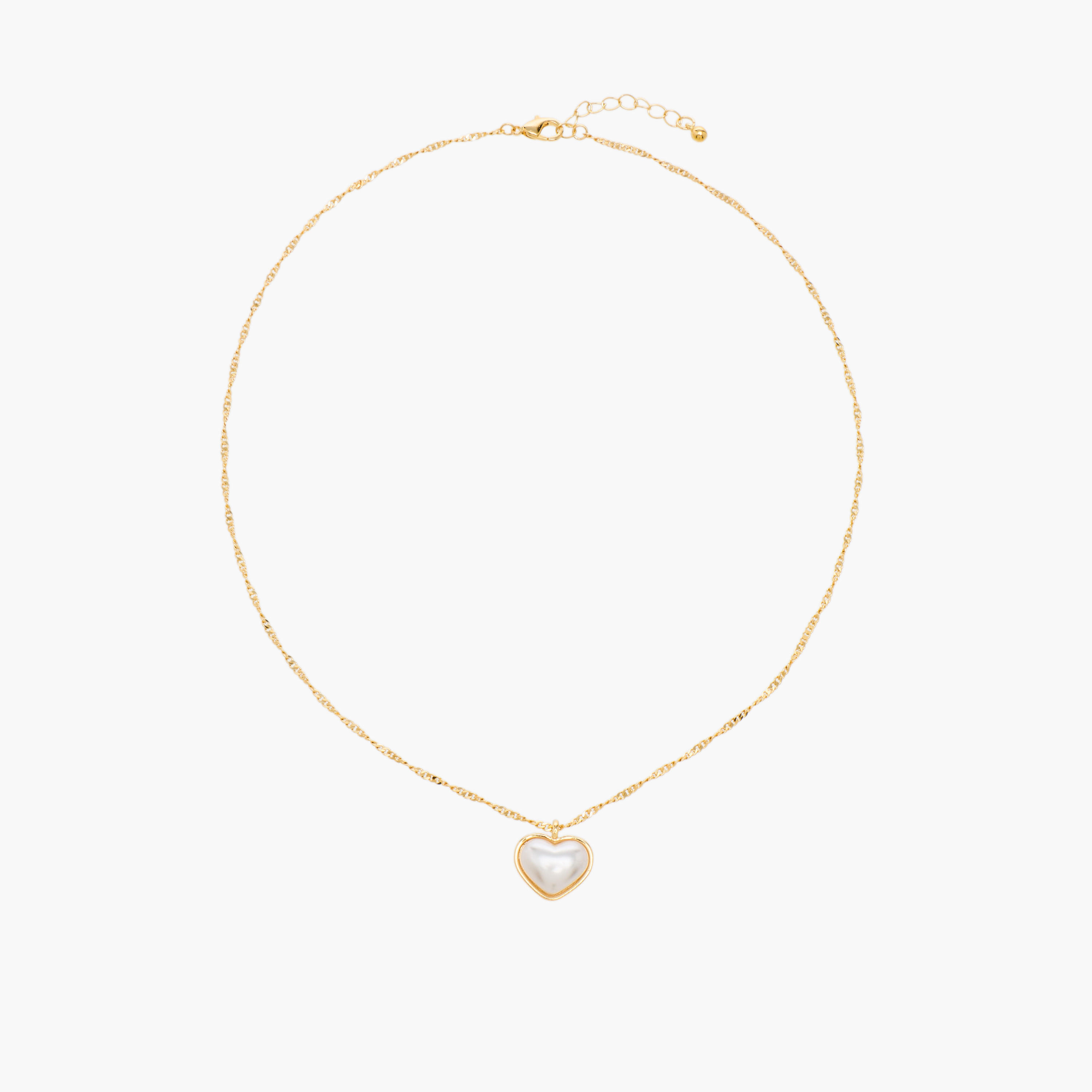 Pack of 2 Gold Tone Necklace with Heart Charm-women-watchesandjewellery-jewellery-necklacesandpendants-image-3