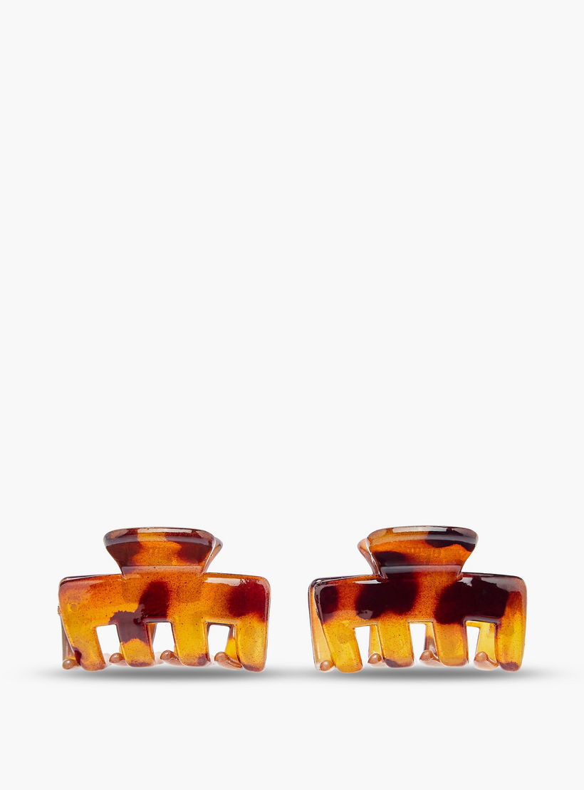 Pack of 6 Rectangular Hair Clamp with Assorted Design-women-hairaccessories-bands-image-4