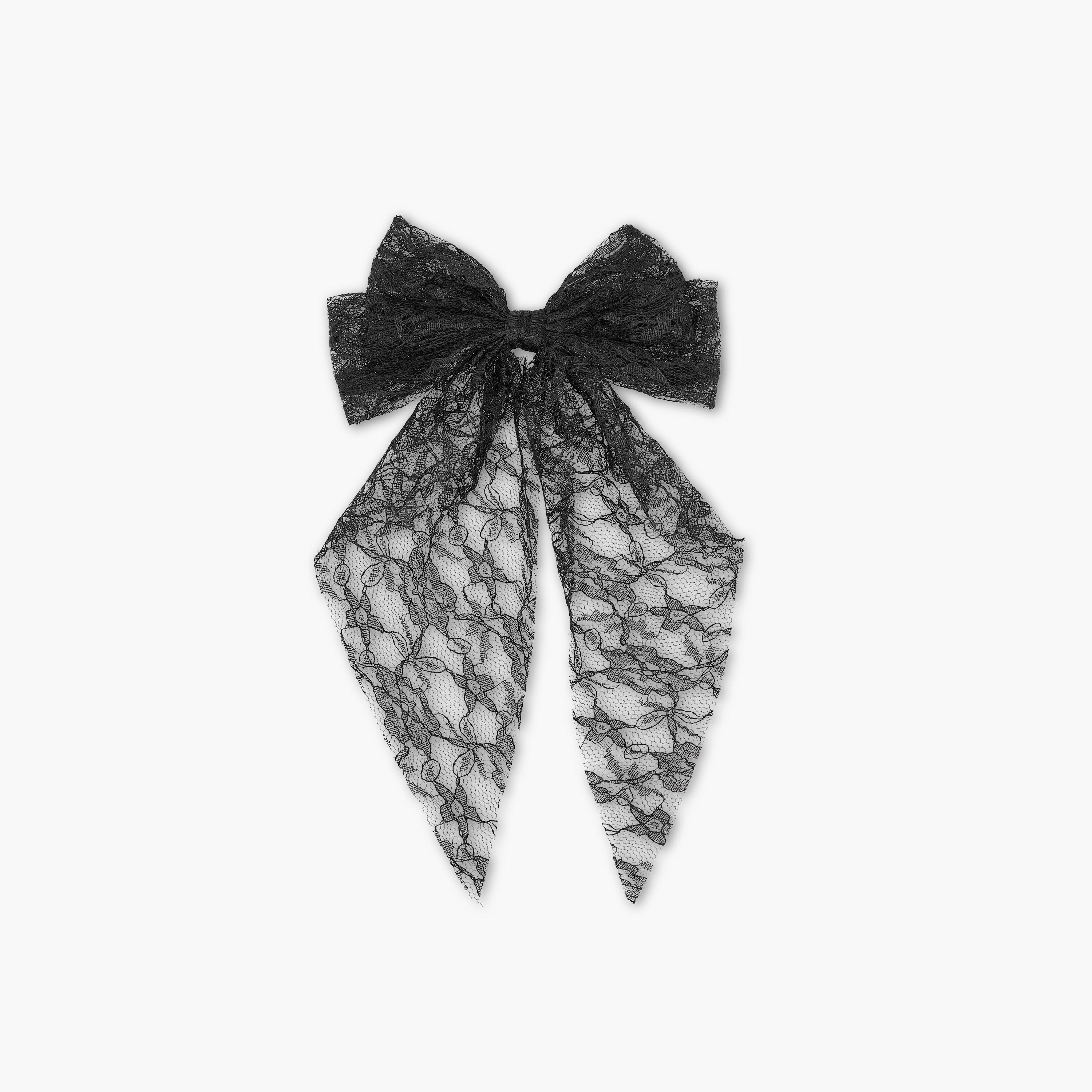 Bow Barrette Hair Clip with Lace Detail-women-hairaccessories-clips-image-1