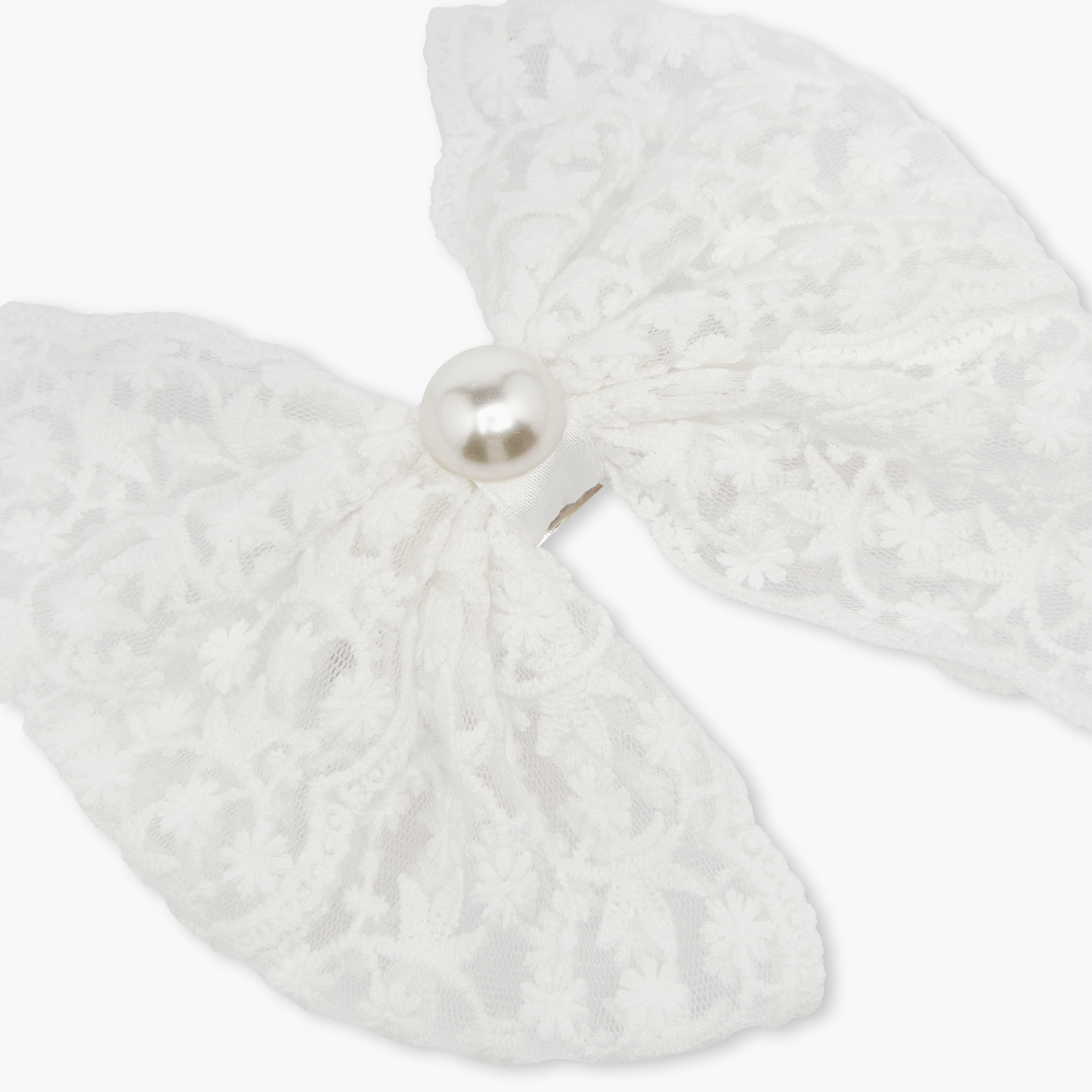 Bow Barrette Hair Clip with Lace Detail-women-hairaccessories-clips-image-2