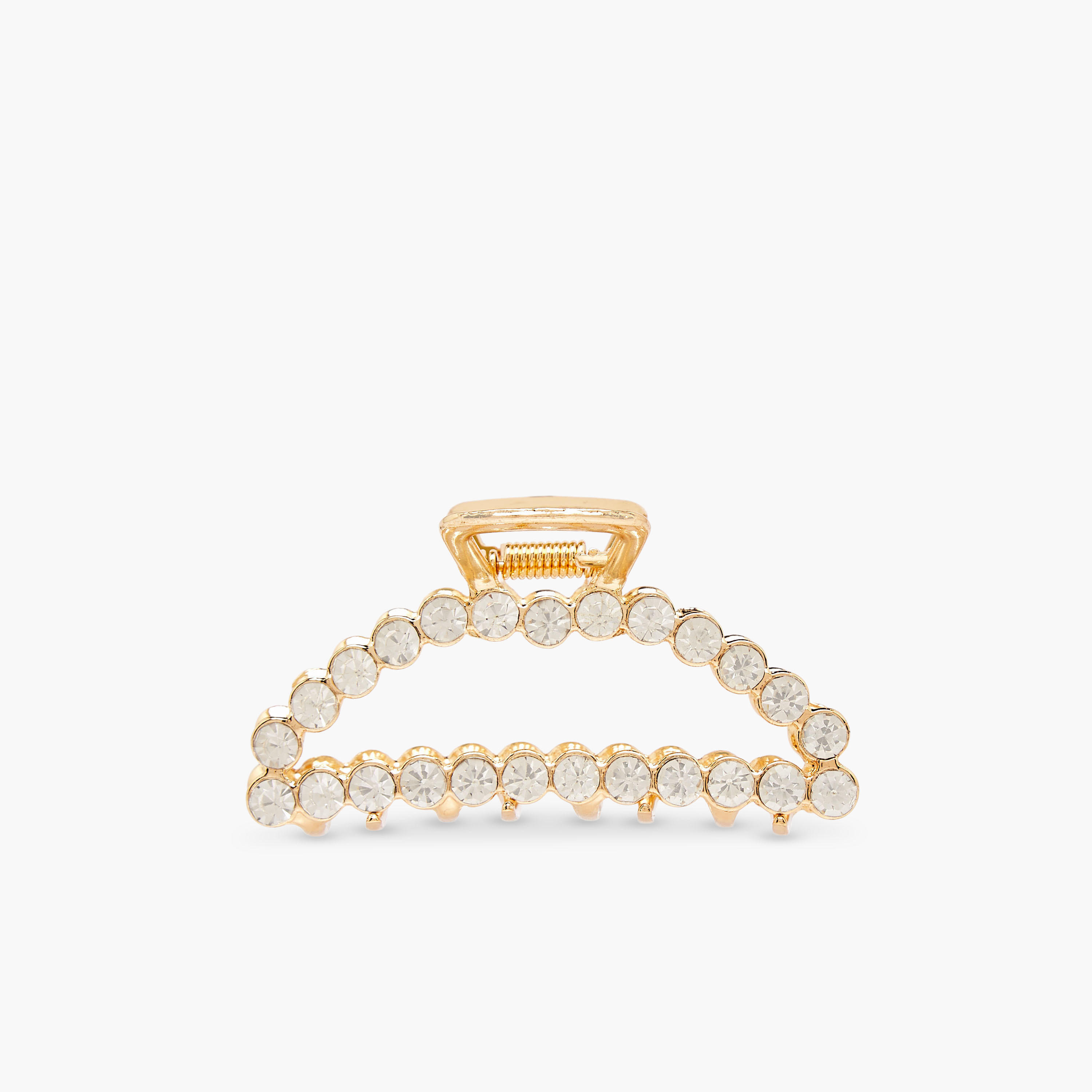 Curved Hair Clamp with Stone Embellishment-women-hairaccessories-clamps-image-1