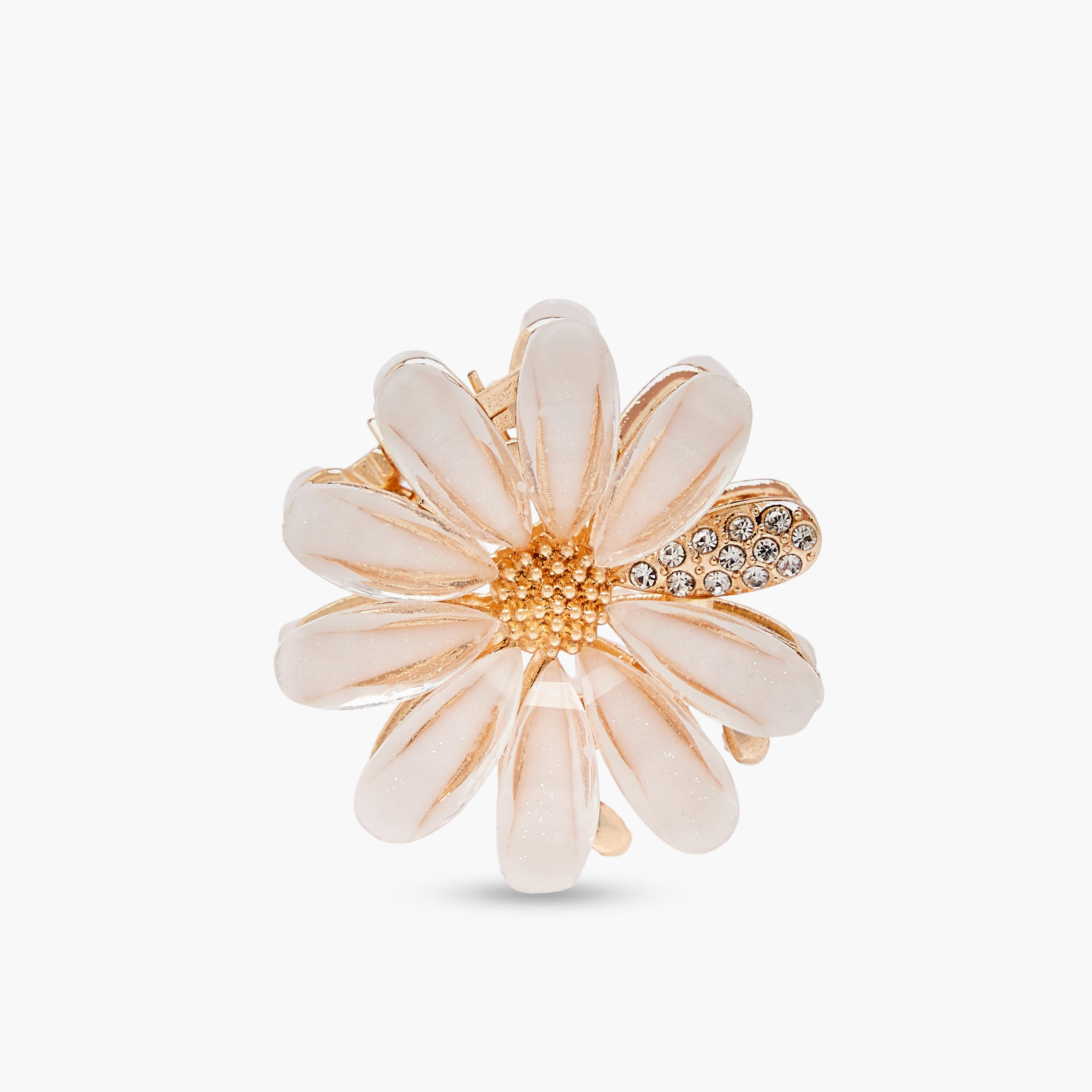 Pack of 2 Floral Hair Clamp with Embellishment-women-hairaccessories-clamps-image-2