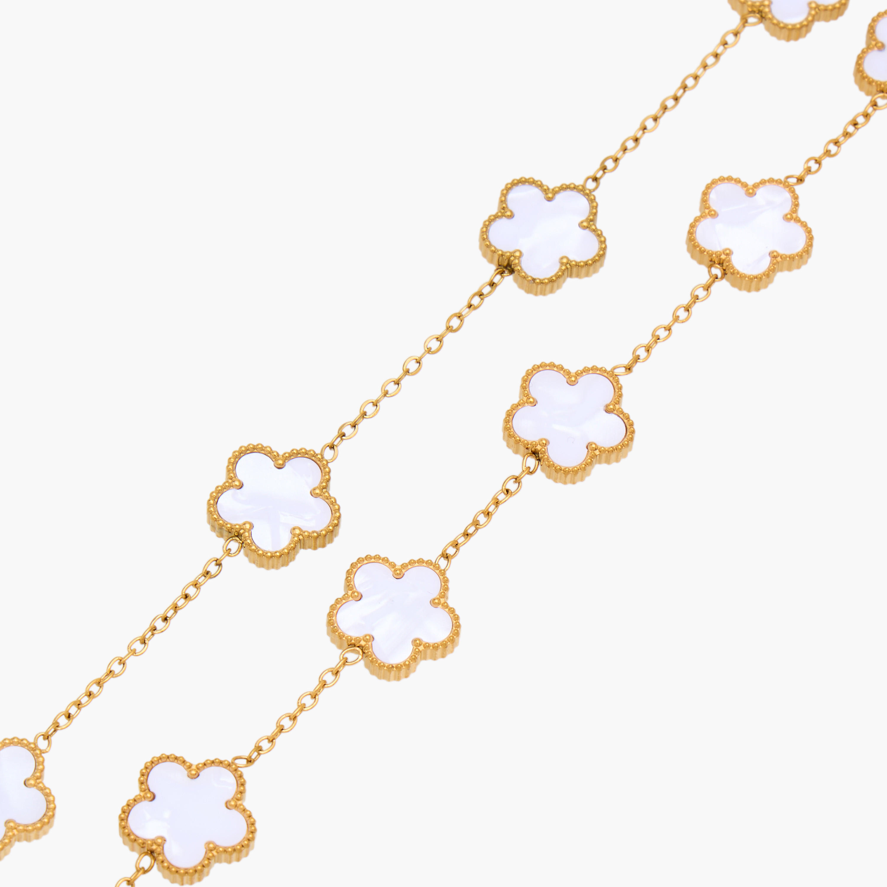 Set of 3 Clover Embellished Necklace and Earrings with Bracelet-women-watchesandjewellery-jewellery-jewellerysets-image-6