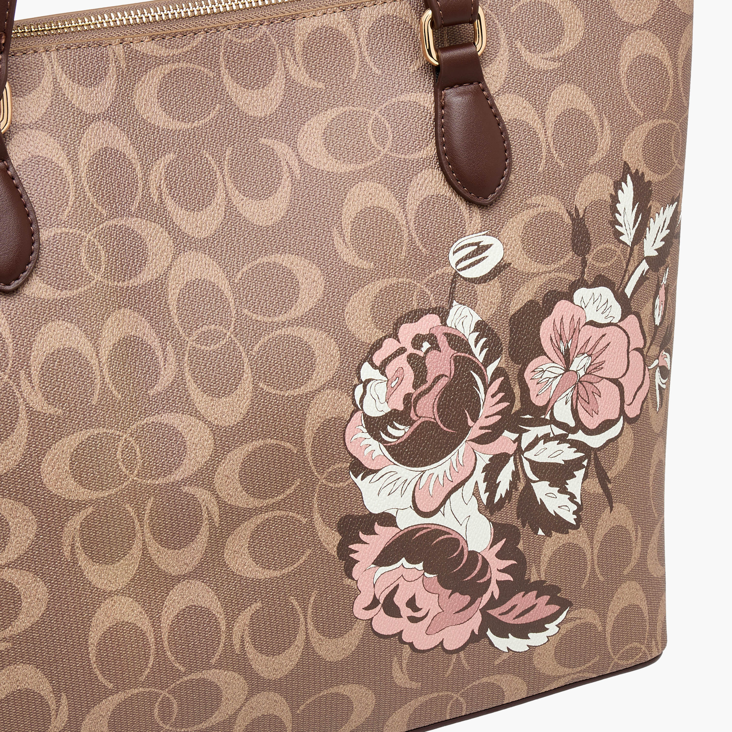 Sasha Tia Floral Print Tote Bag with Double Handle-women-bagsandwallets-handbags-image-5