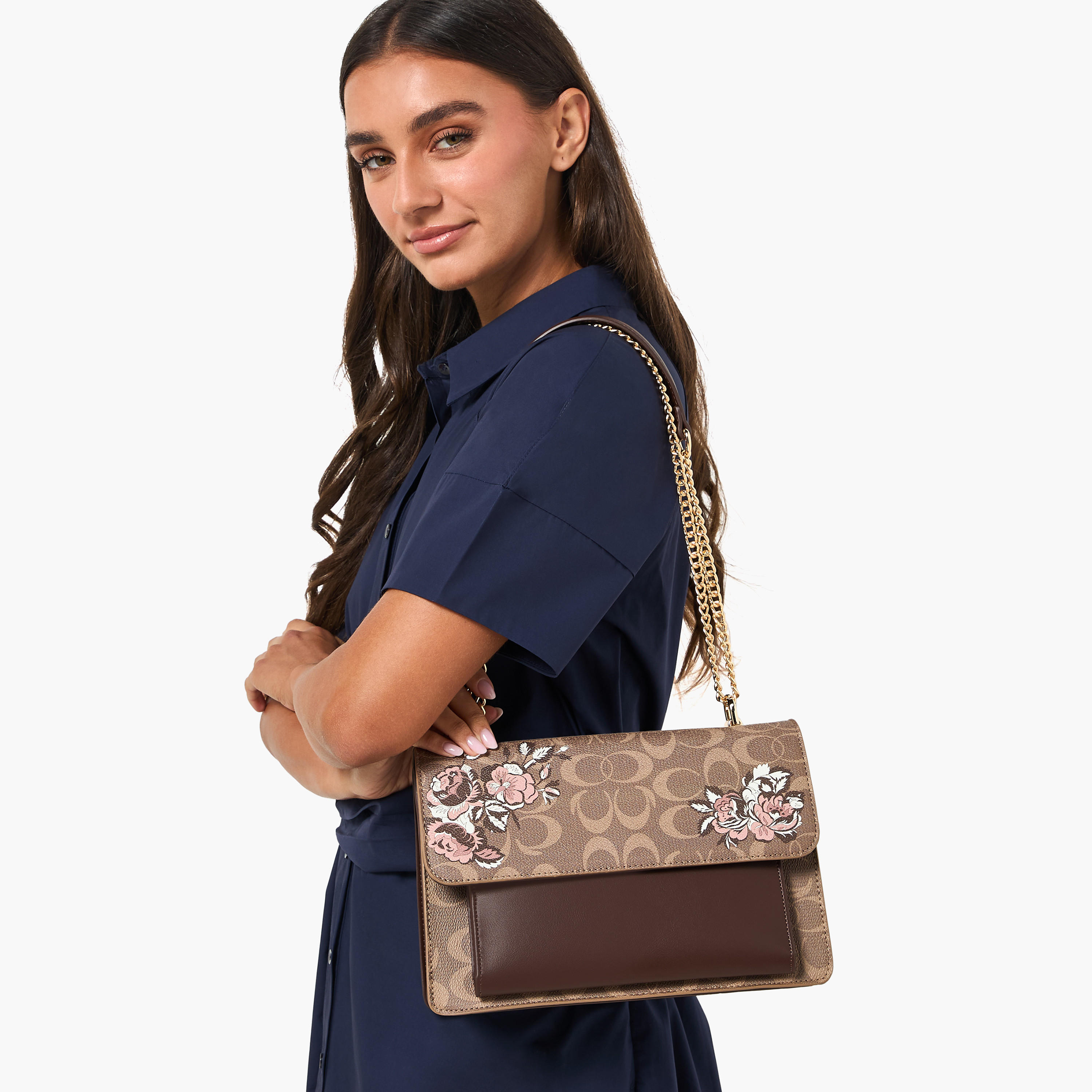 Sasha Tia Floral Print Crossbody Bag with Flap Closure-women-bagsandwallets-handbags-image-2