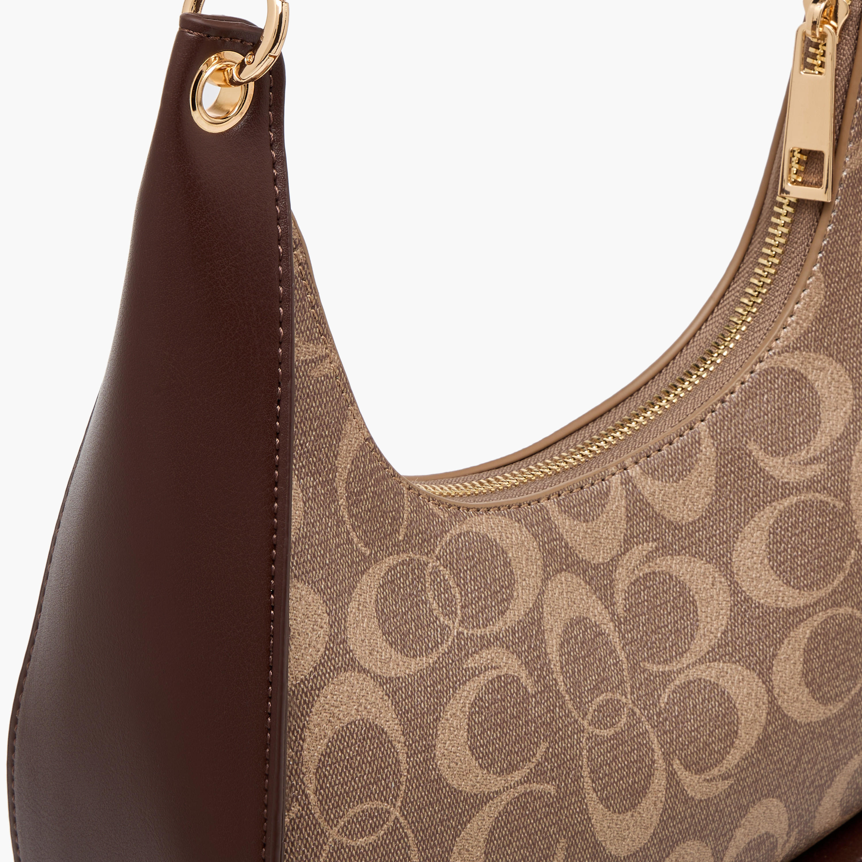 Sasha Tia Floral Print Shoulder Bag with Zip Closure-women-bagsandwallets-handbags-image-6