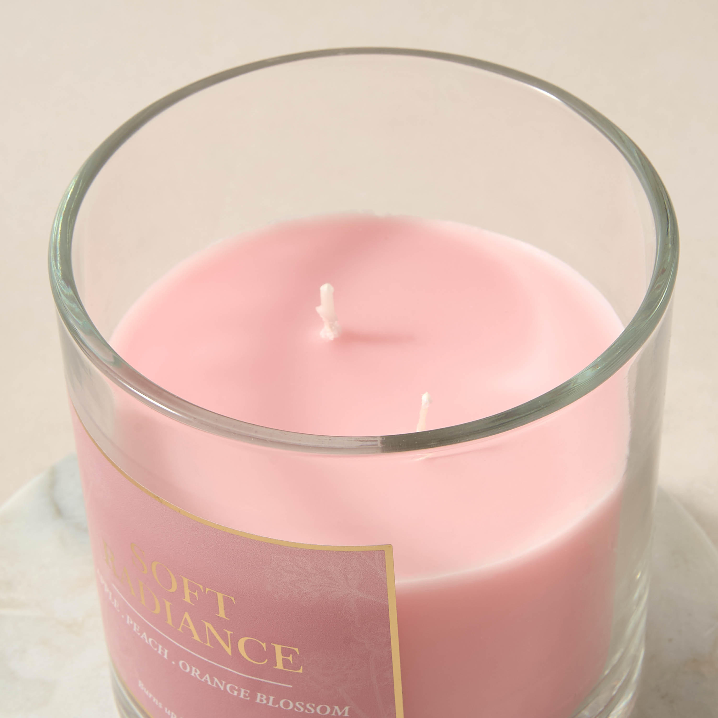 Aura Luxe Jar Candle 330gms Soft Radiance- Pink-household-homefragrance-candles-image-3