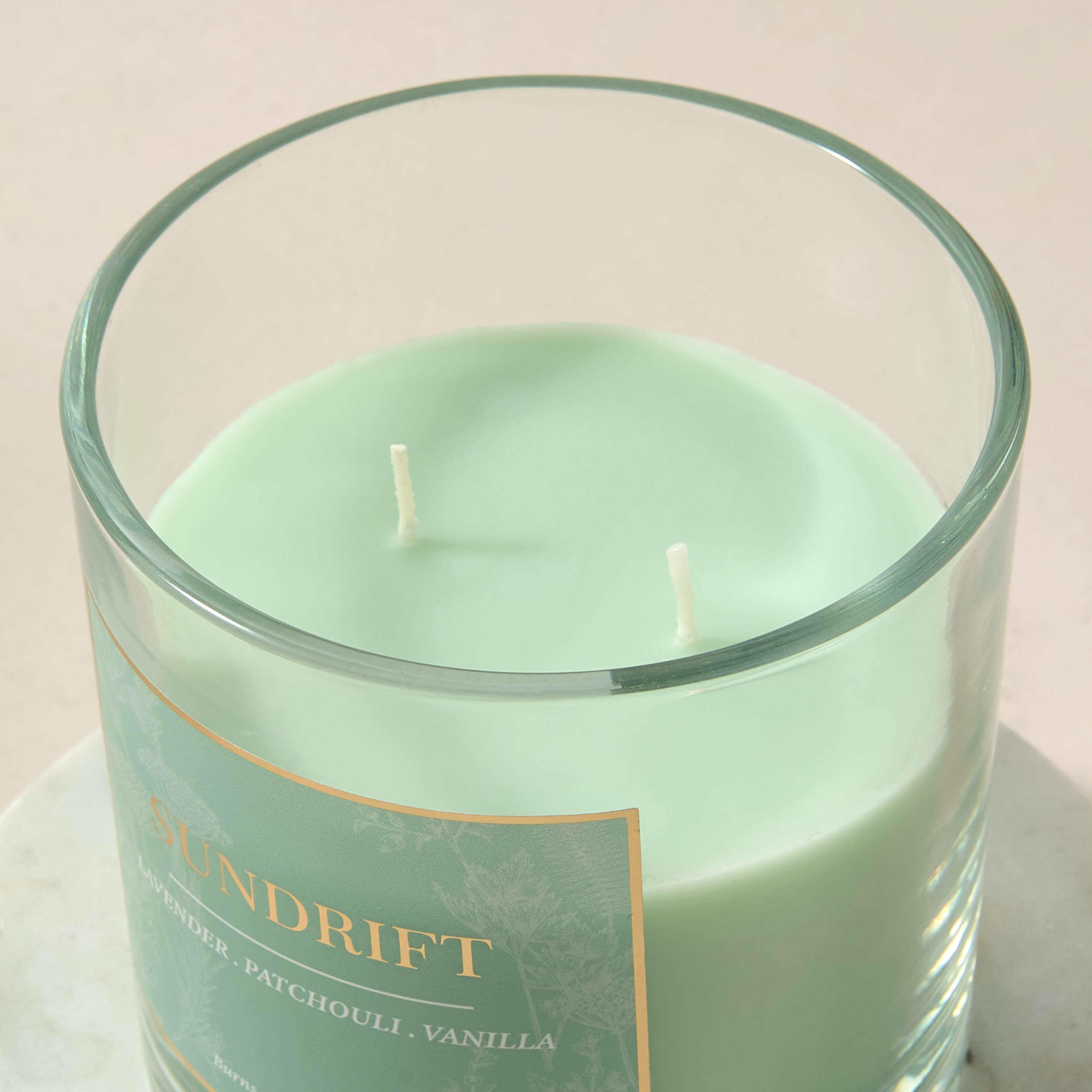 Aura Luxe Jar Candle 330gms Sundrift- Green-household-homefragrance-candles-image-3