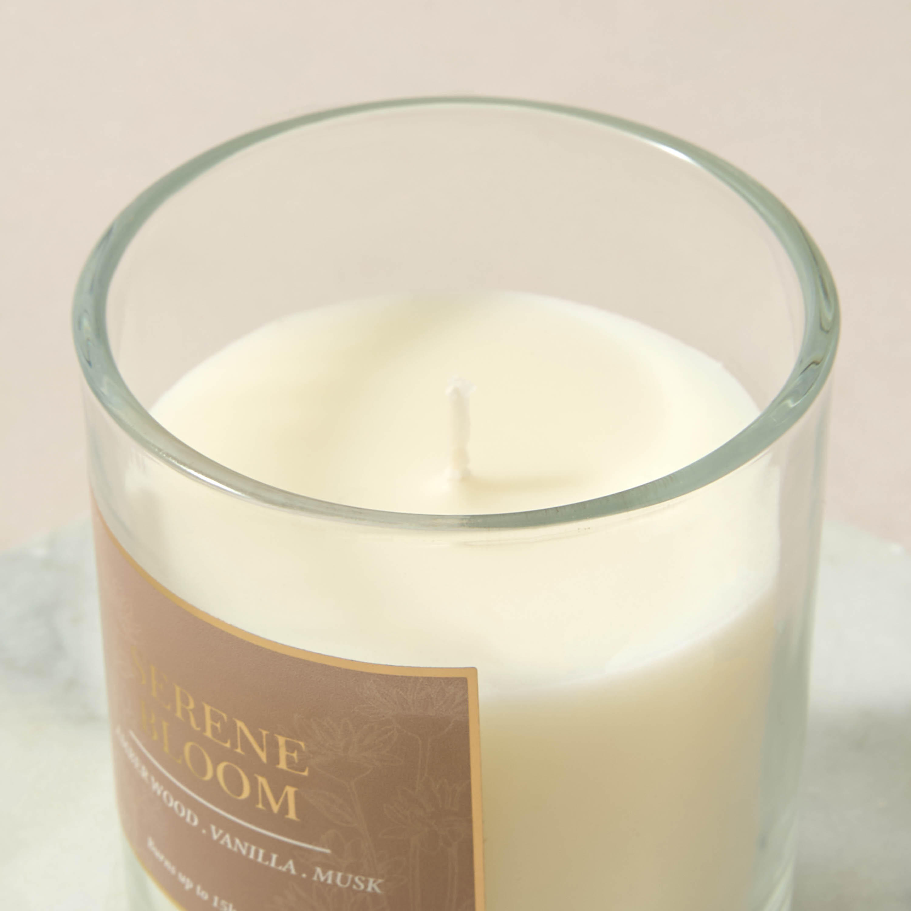Aura Luxe Jar Candle 120gms Serene Bloom- Clear-household-homefragrance-candles-image-3