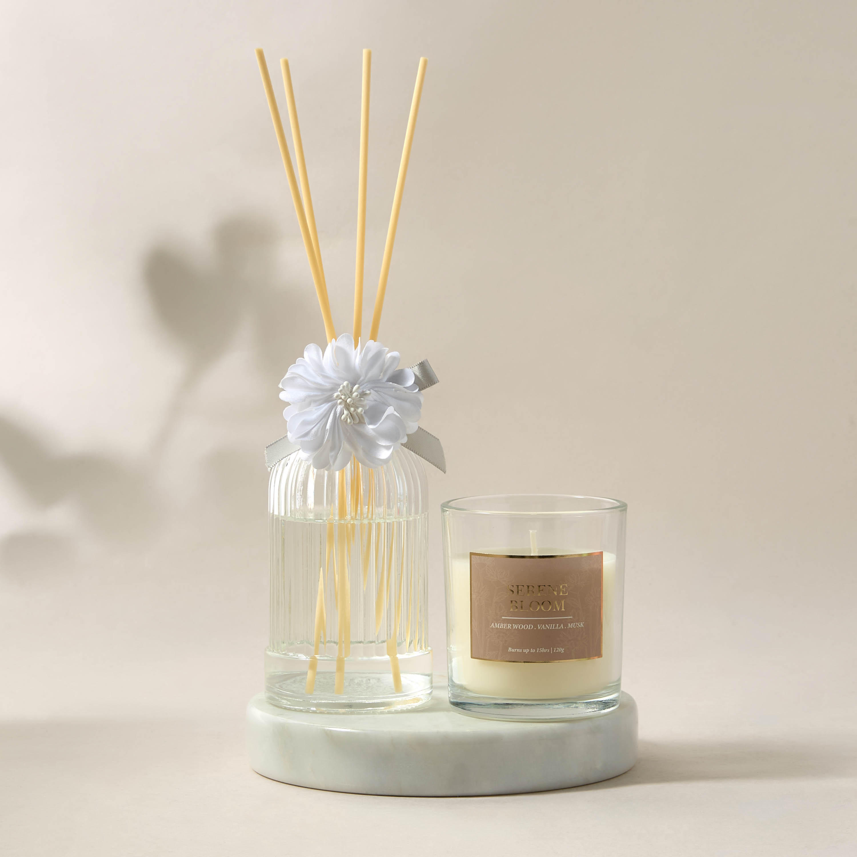 Aura Luxe Jar Candle 120gms Serene Bloom- Clear-household-homefragrance-candles-image-5