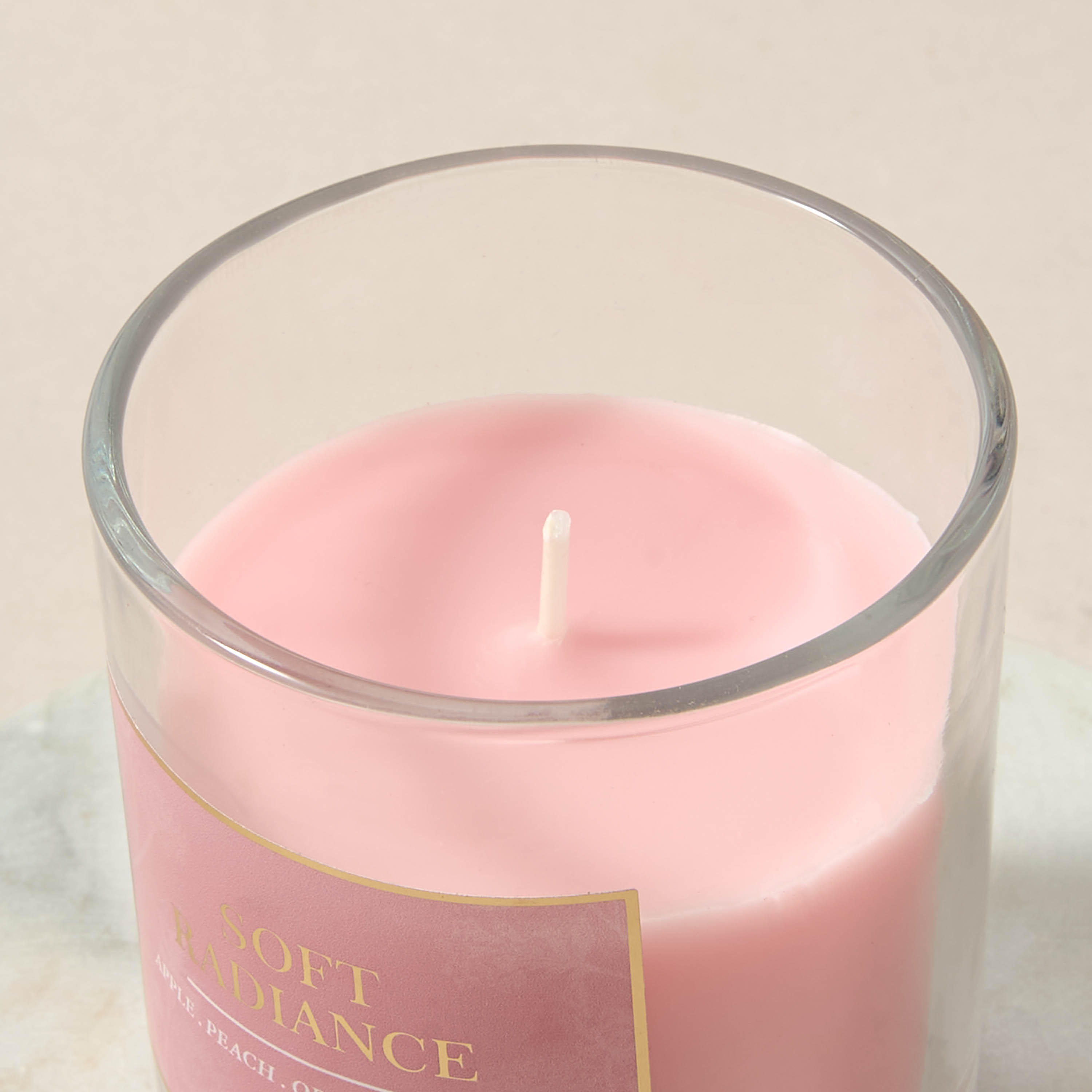 Aura Luxe Jar Candle 120gms Soft Radiance- Pink-household-homefragrance-candles-image-3