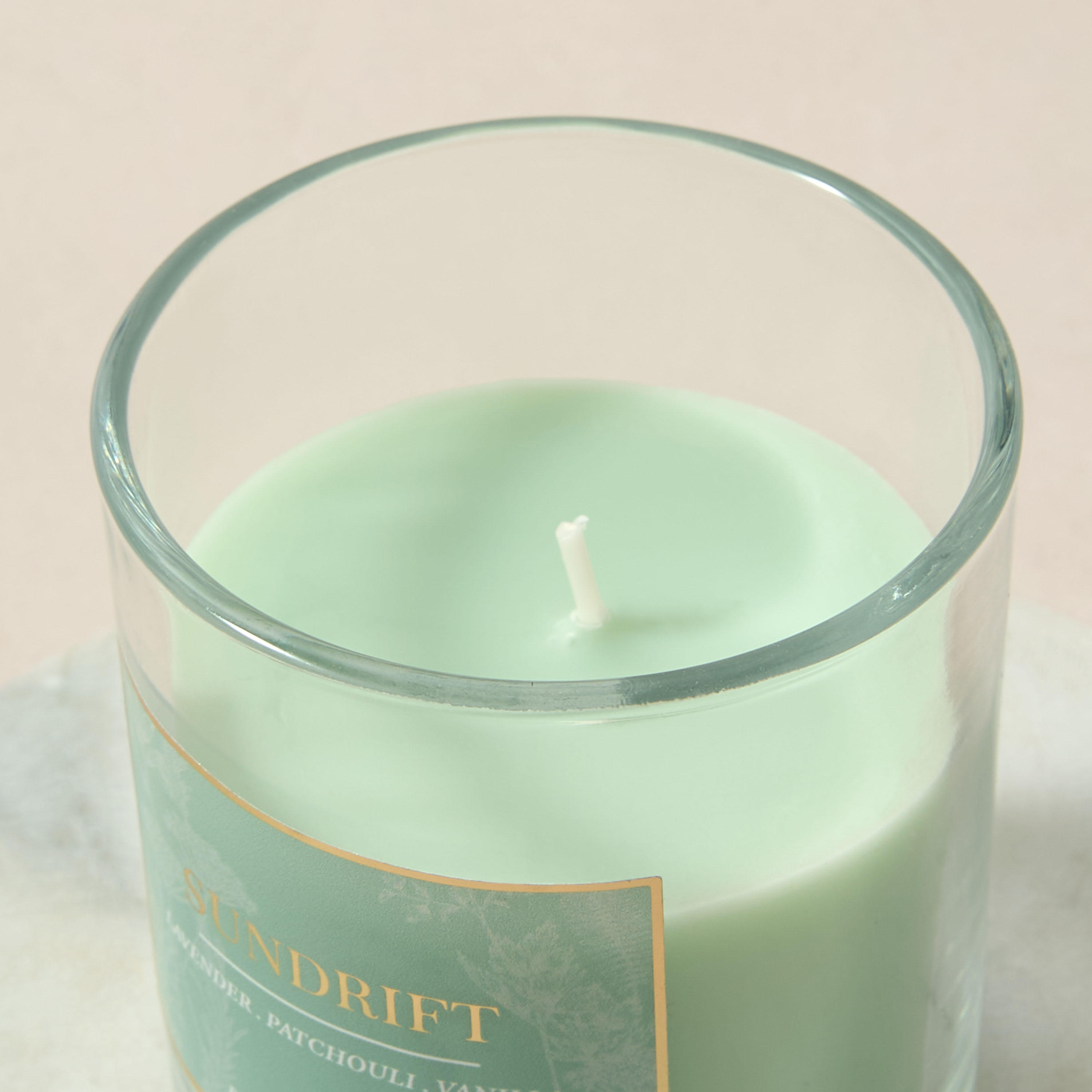 Aura Luxe Jar Candle 120gms Sundrift- Green-household-homefragrance-candles-image-3