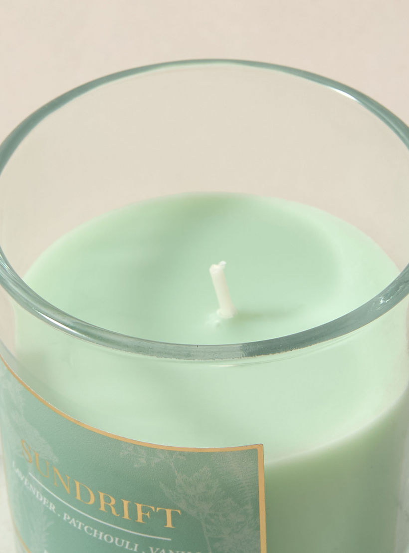 Aura Luxe Jar Candle 120gms Sundrift- Green-household-homefragrance-candles-image-3