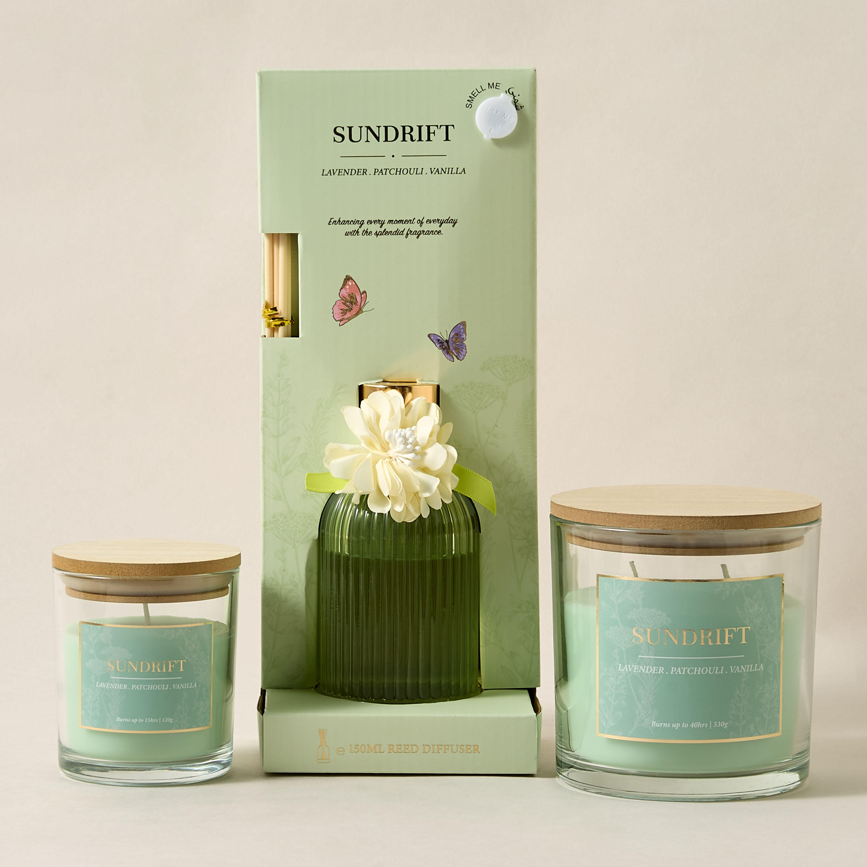 Aura Luxe Jar Candle 120gms Sundrift- Green-household-homefragrance-candles-image-7