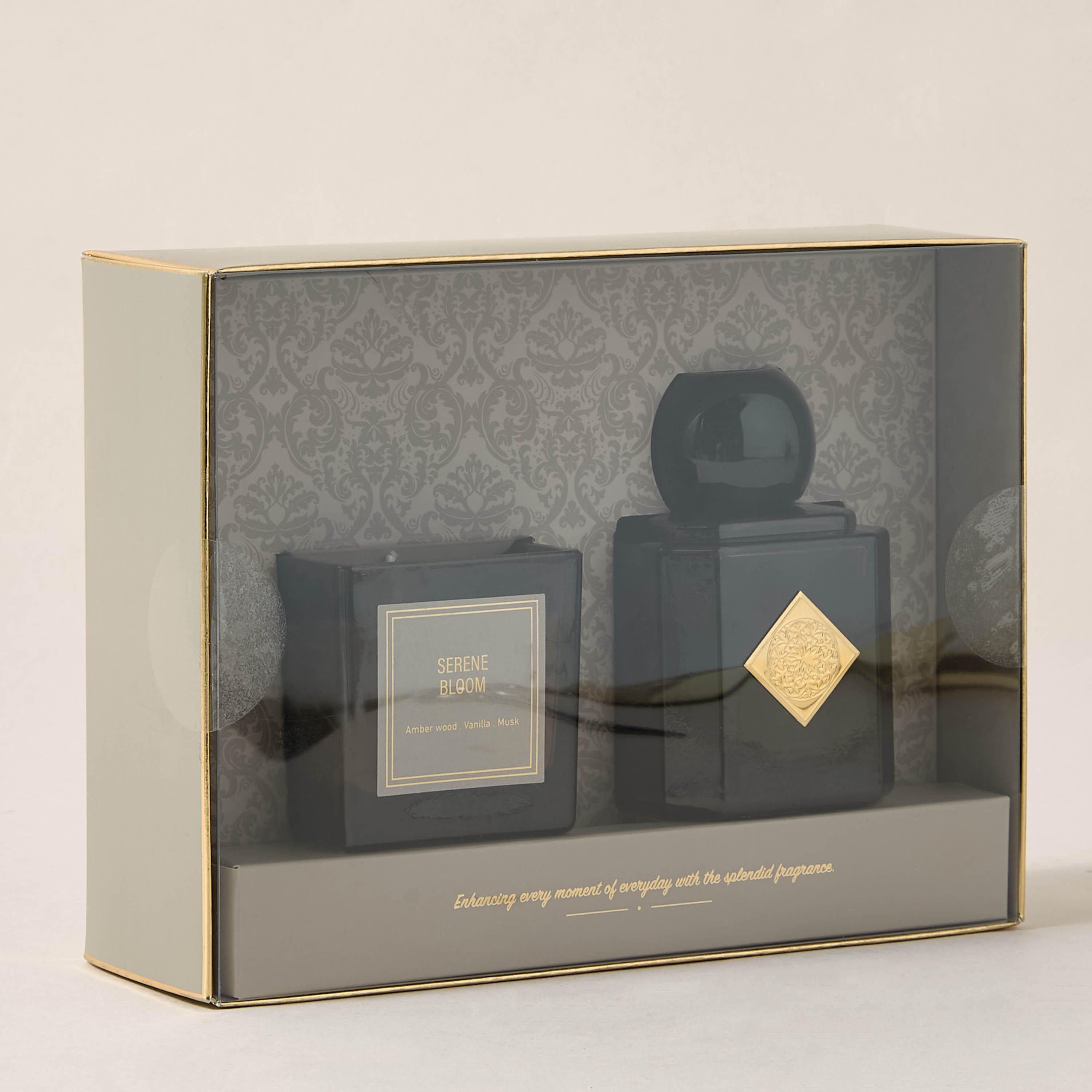 Aura Luxe Gift Set Serene Bloom - Set of 2 - Brown-household-homefragrance-fragrancegiftset-image-5