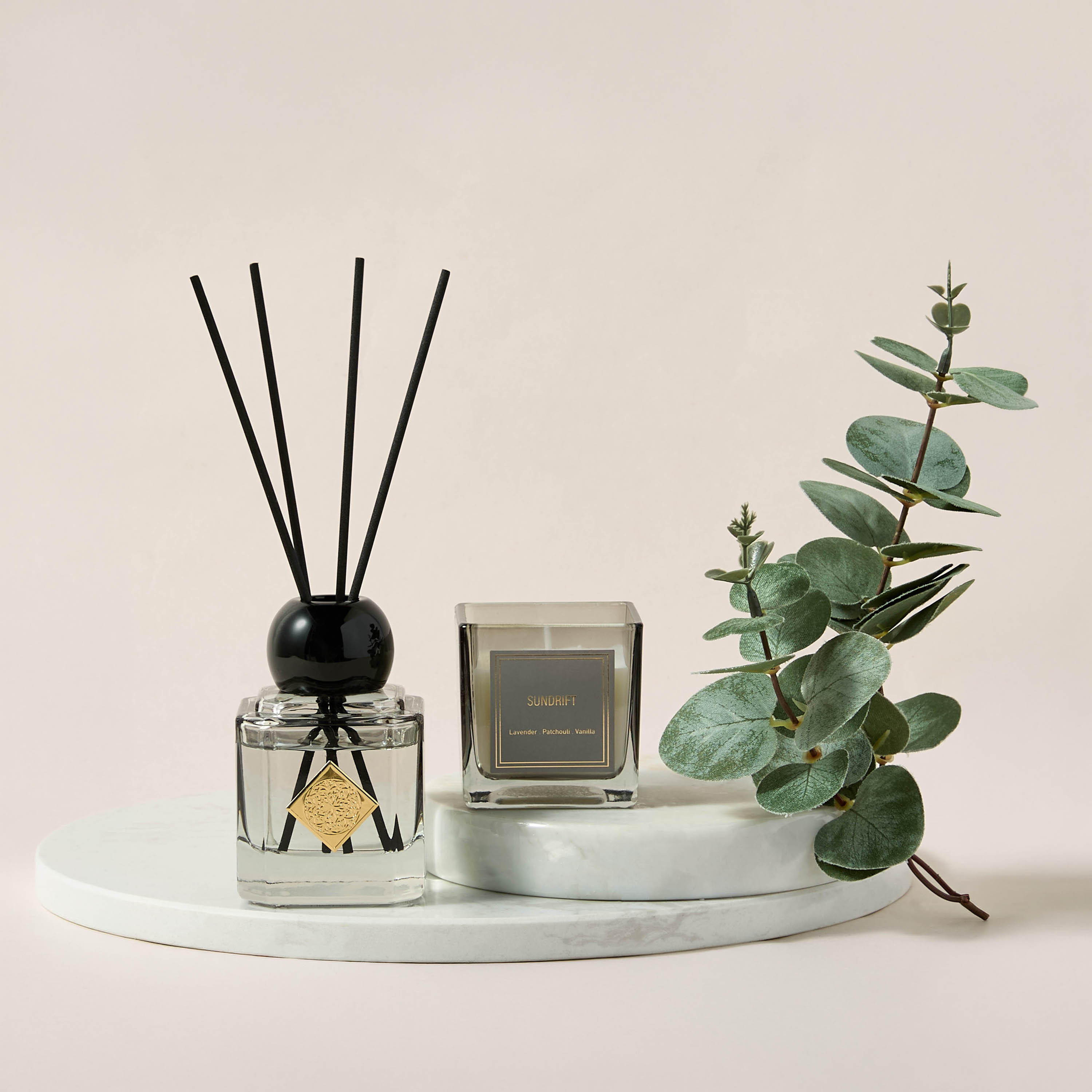 Aura Luxe Gift Set Sundrift - Set of 2 - Grey-household-homefragrance-fragrancegiftset-image-1