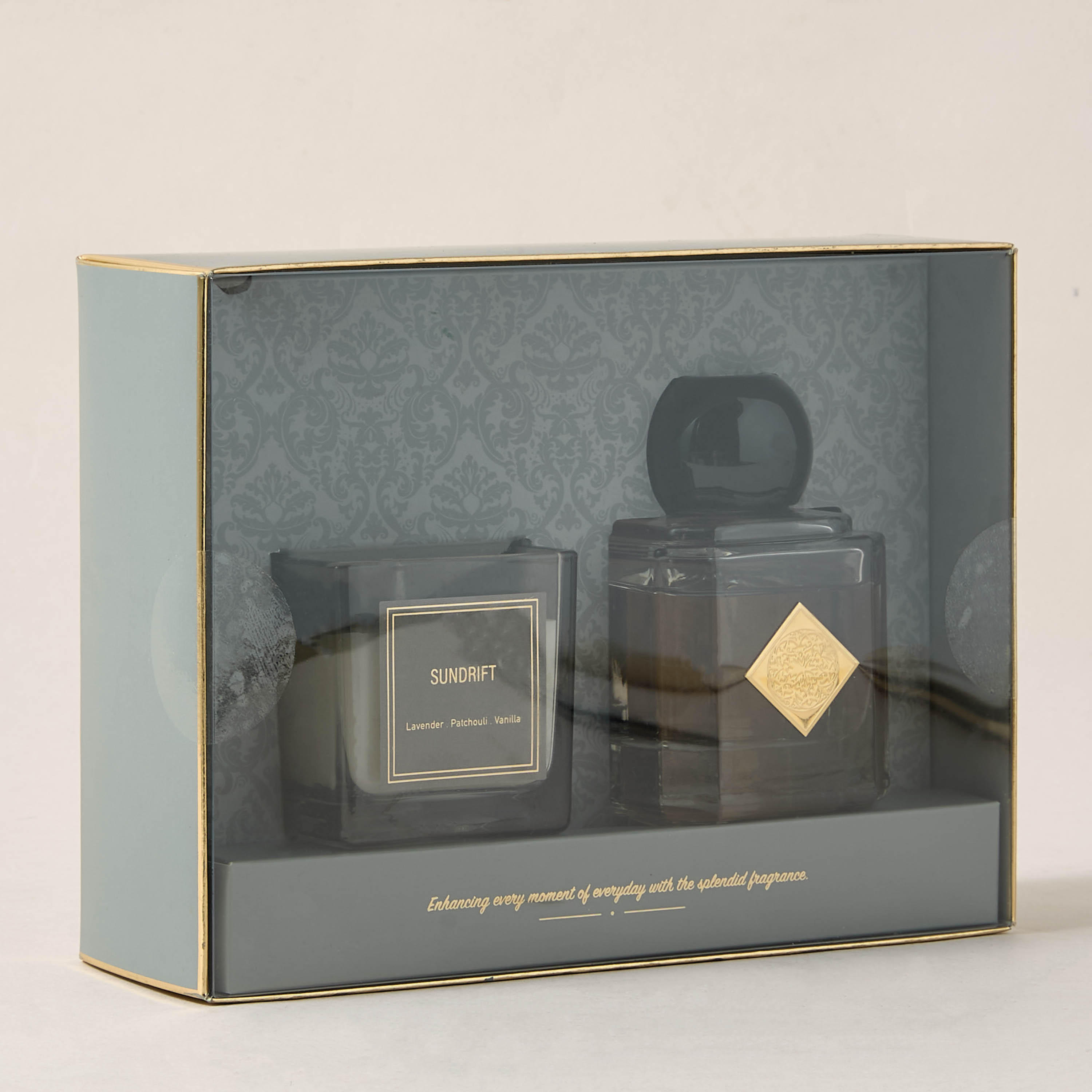 Aura Luxe Gift Set Sundrift - Set of 2 - Grey-household-homefragrance-fragrancegiftset-image-5