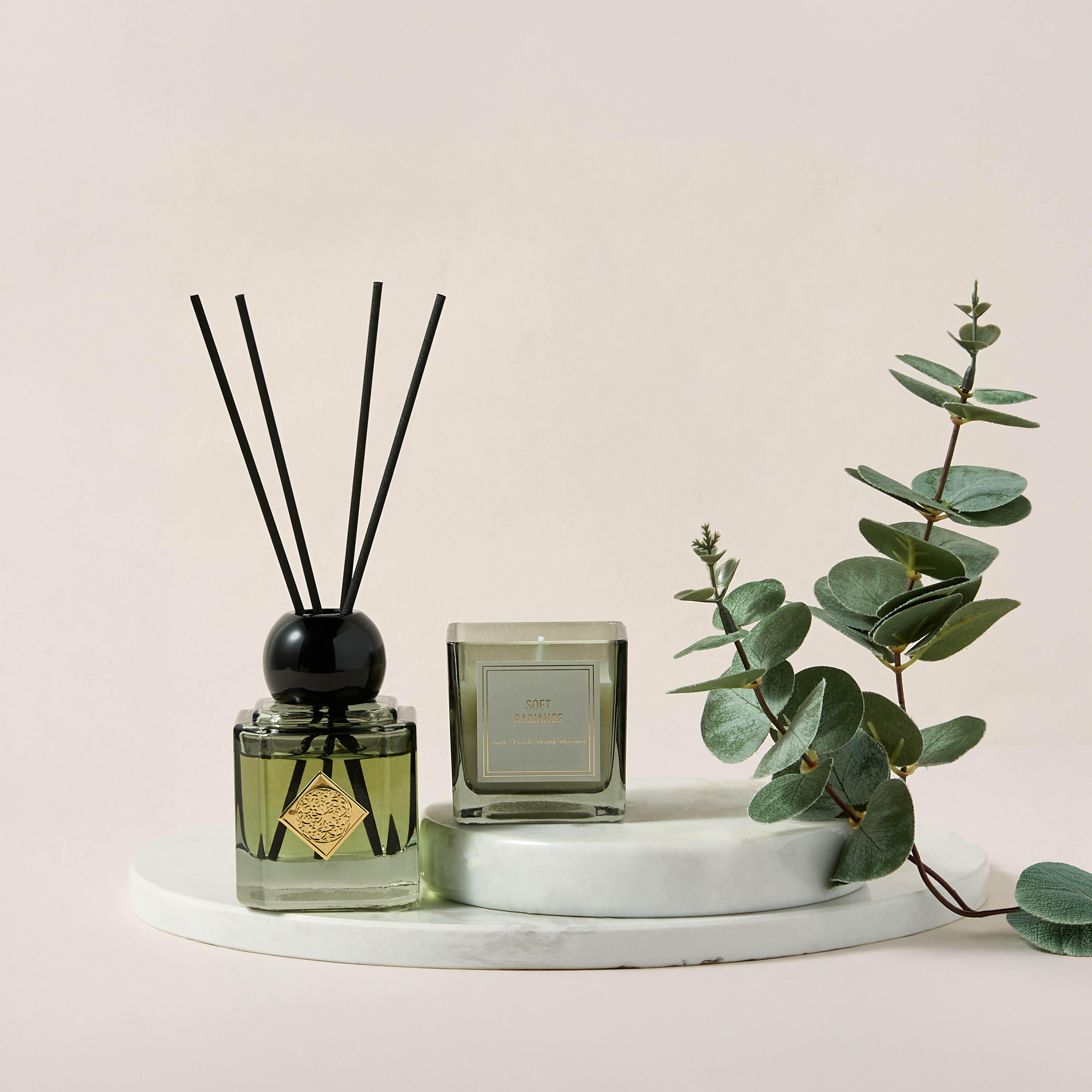 Aura Luxe Gift Set Soft Radiance - Set of 2 - Green-household-homefragrance-fragrancegiftset-image-1