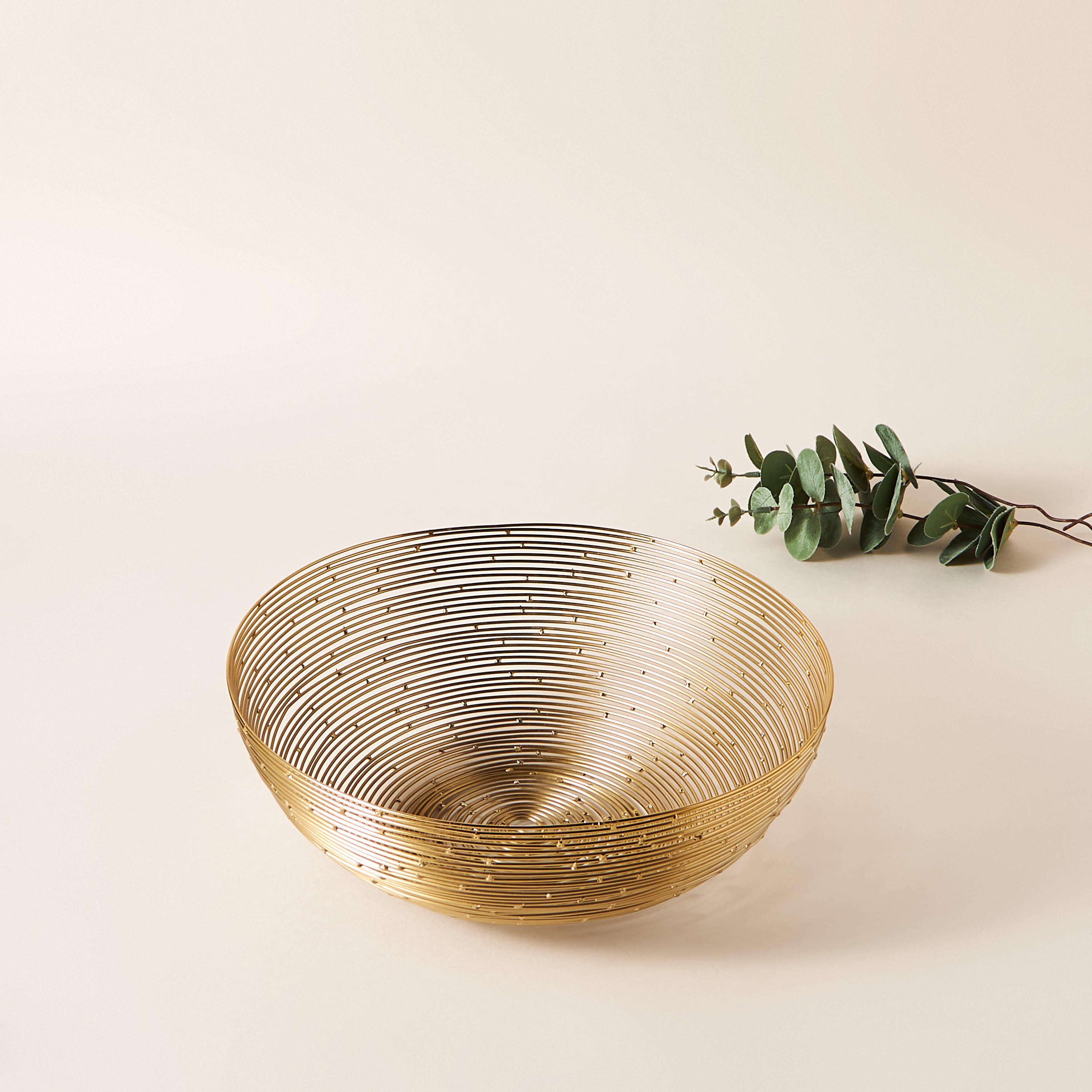 Decorative Metal Basket - 27 cms-household-storage-storagesolutions-storageboxesandbaskets-image-1