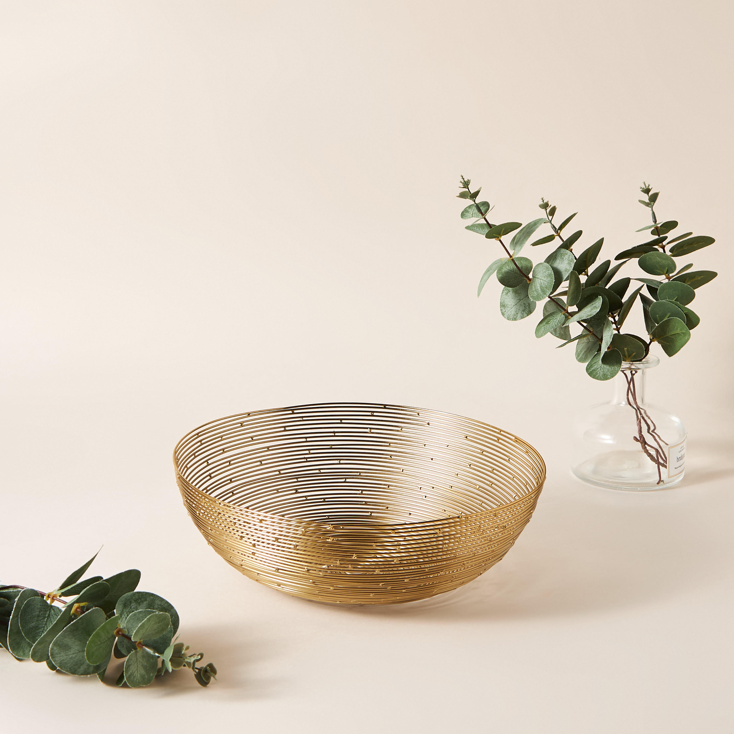 Decorative Metal Basket - 27 cms-household-storage-storagesolutions-storageboxesandbaskets-image-2